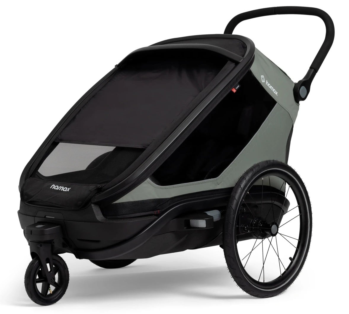 Outback Next sykkelvogn 2-seter, greenblack