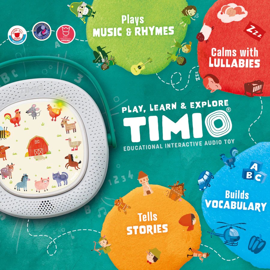 Timio Skandinavisk Lærebrett Startpakke, multicolor