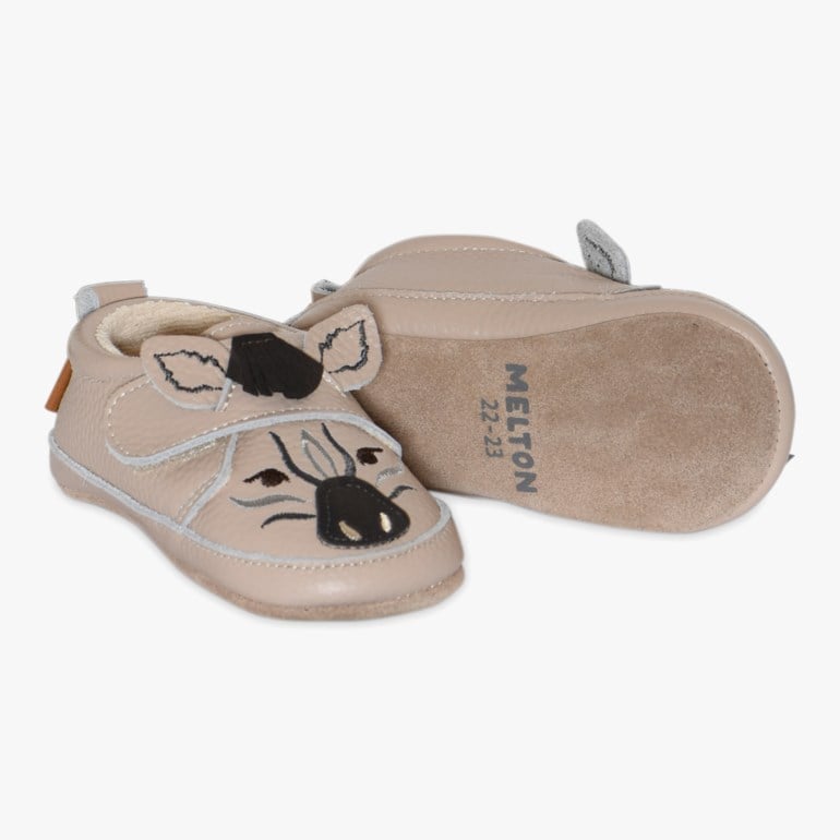 Melton Zebra skinntøfler Beige - 11048758-OxfordTan-16-19 - 1