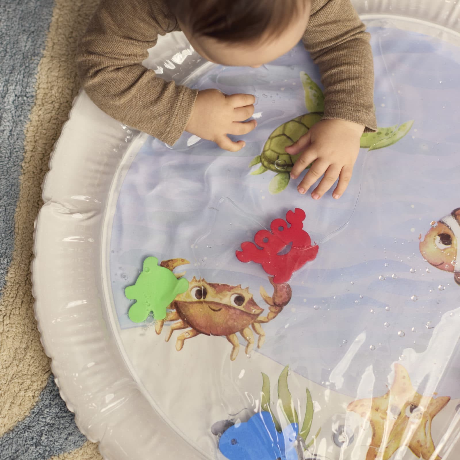 FILIBABBA Tummy Time Vannlekematte, Sea Friends