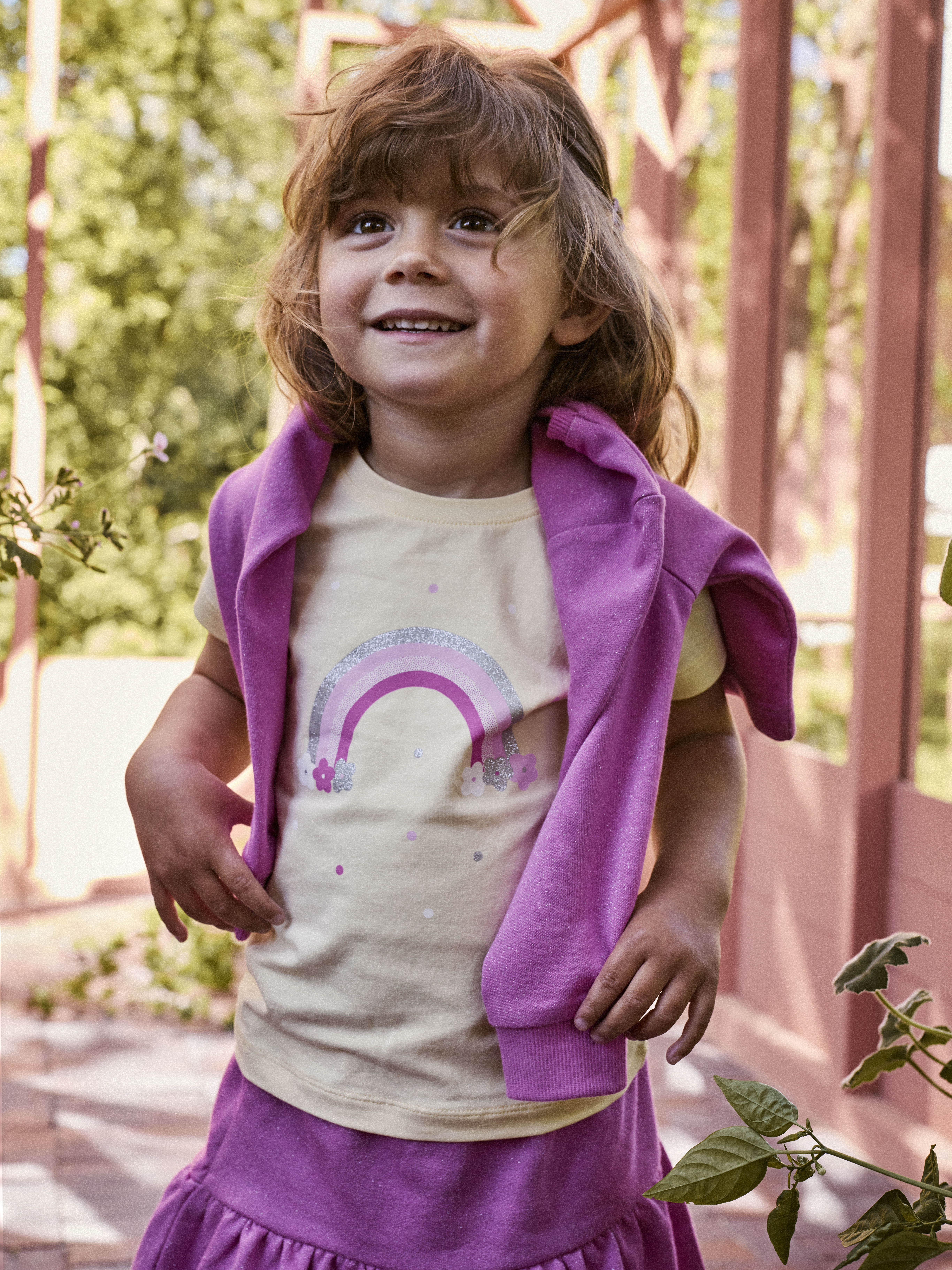 Name It Dottas t-skjorte Gul - 11049125-PearSorbet-92 cm - 1