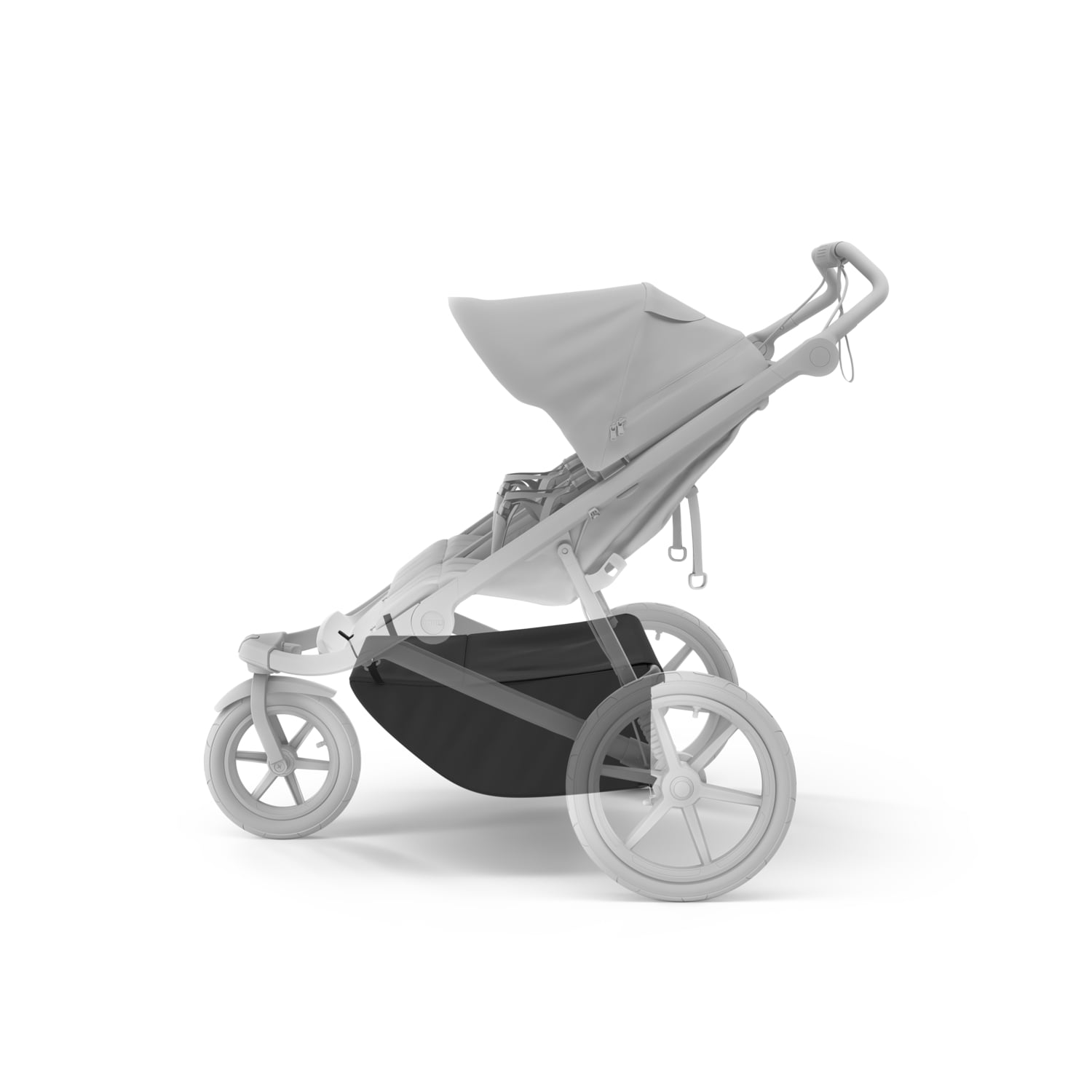 Urban Glide Double extended cargo basket, black