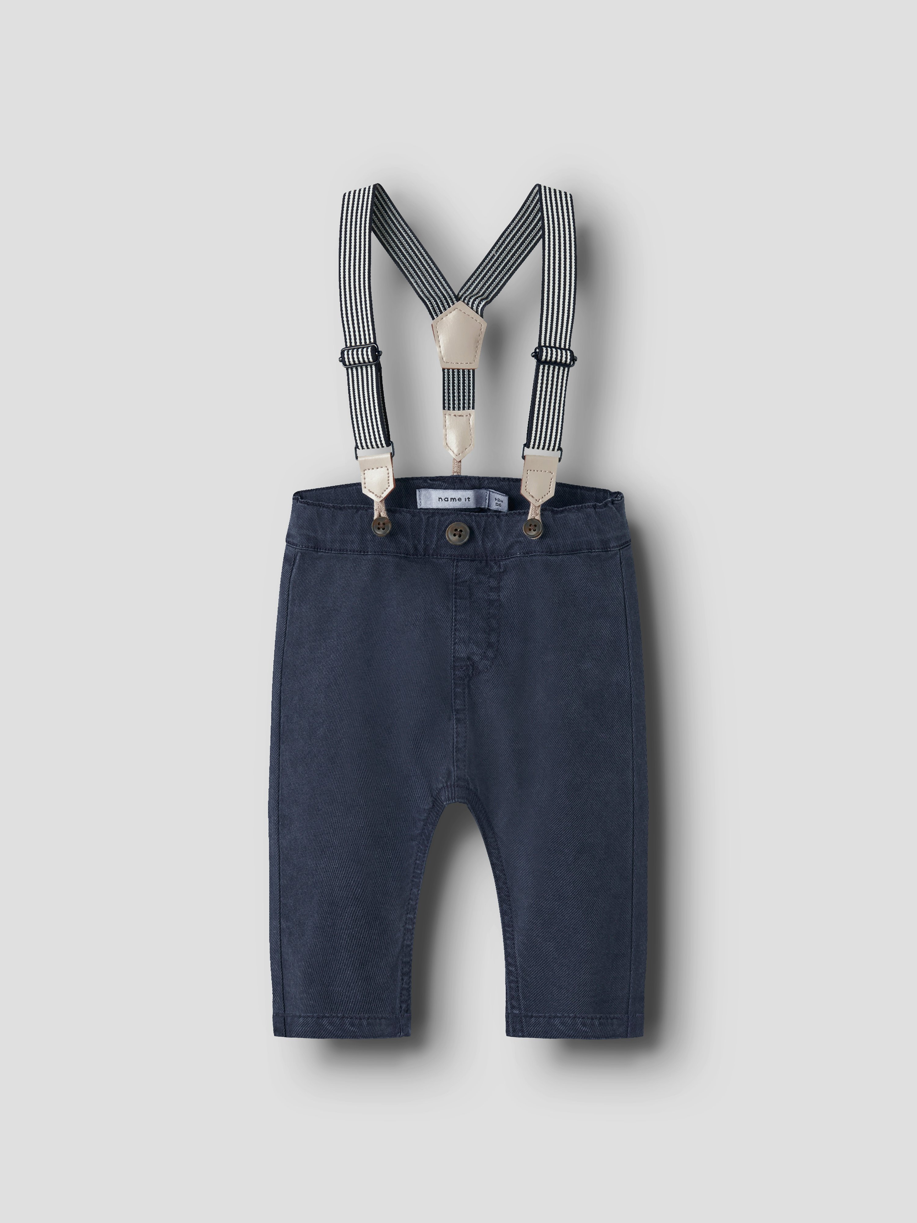 Name It Ben bukse m/seler Blå - 11049221-NavyBlazer-50 cm - 1