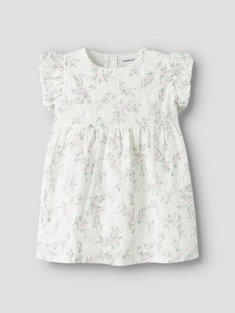 Name It Friting kjole Hvit - 11049230-BrightWhit-50 cm - 1