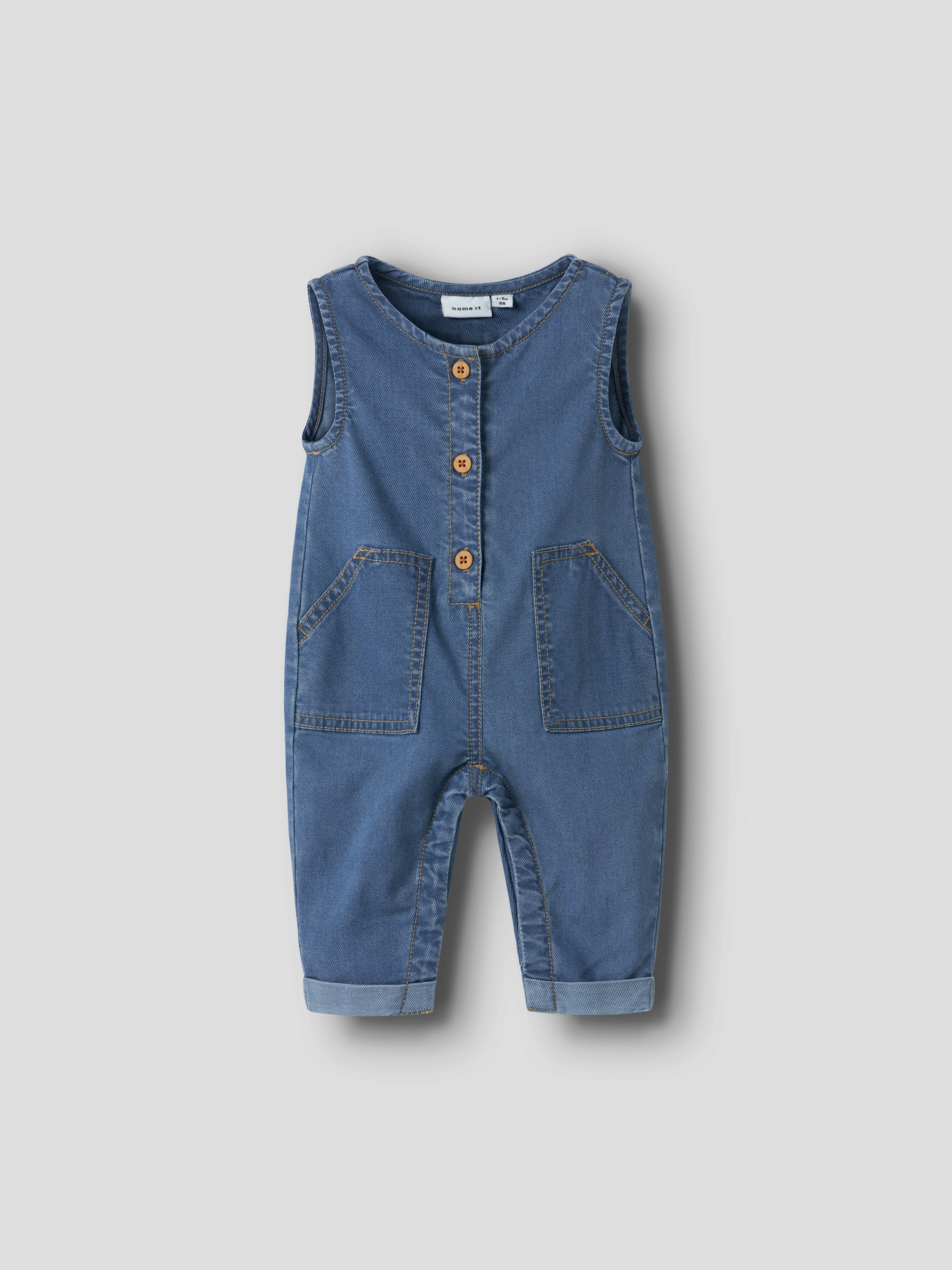 Name It Eddie denimdress Blå - 11049241-MedBluDen-50 cm - 1