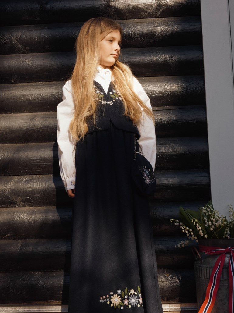 Name It Tena festdrakt Blå - 11049246-DarkSapphi-122 cm - 1