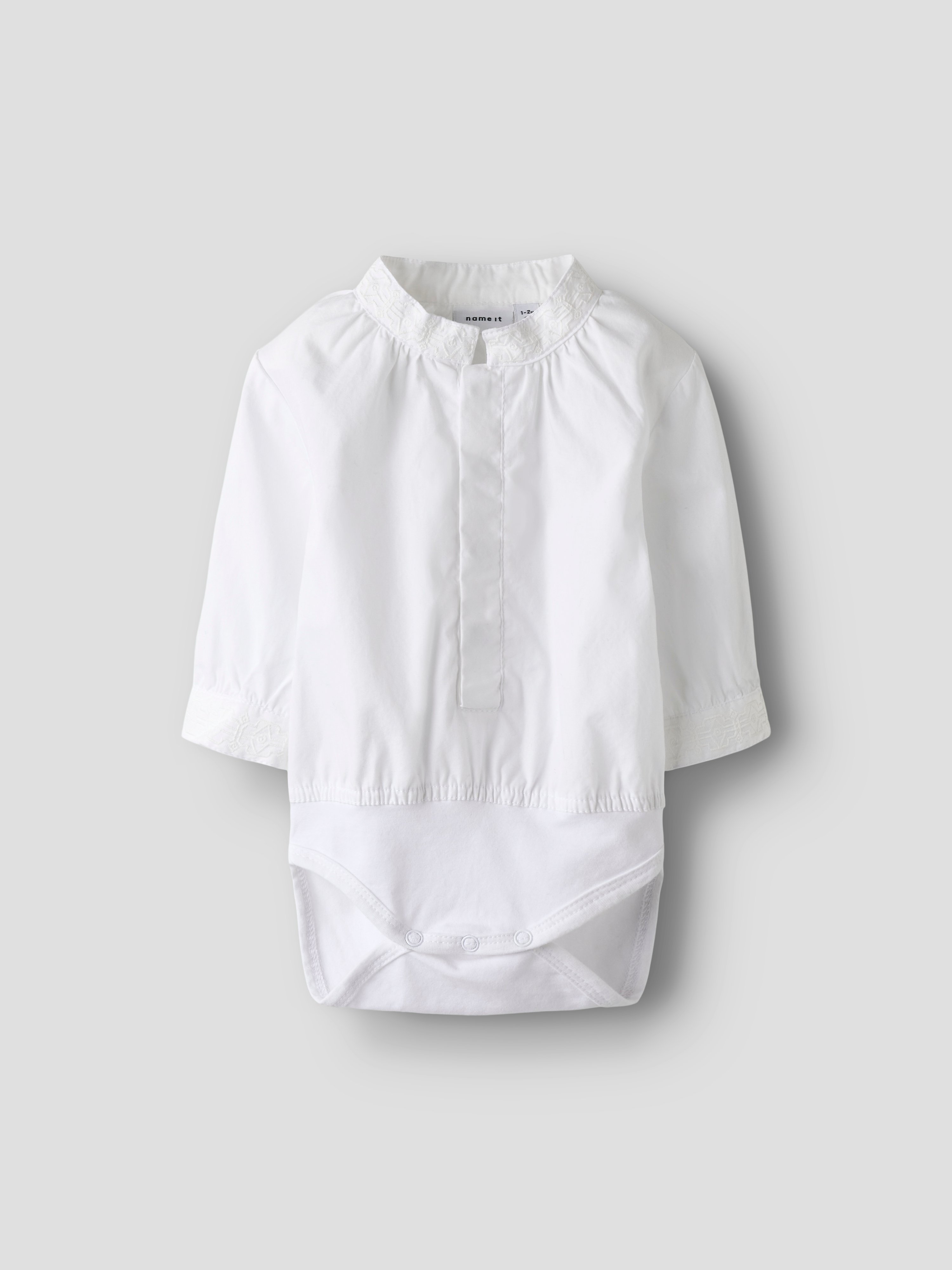 Name It Toby body til festdrakt Hvit - 11049247-BrightWhit-56 cm - 1