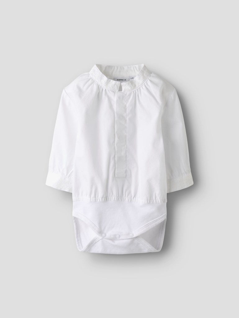 Name It Toby body til festdrakt Hvit - 11049247-BrightWhit-56 cm - 1