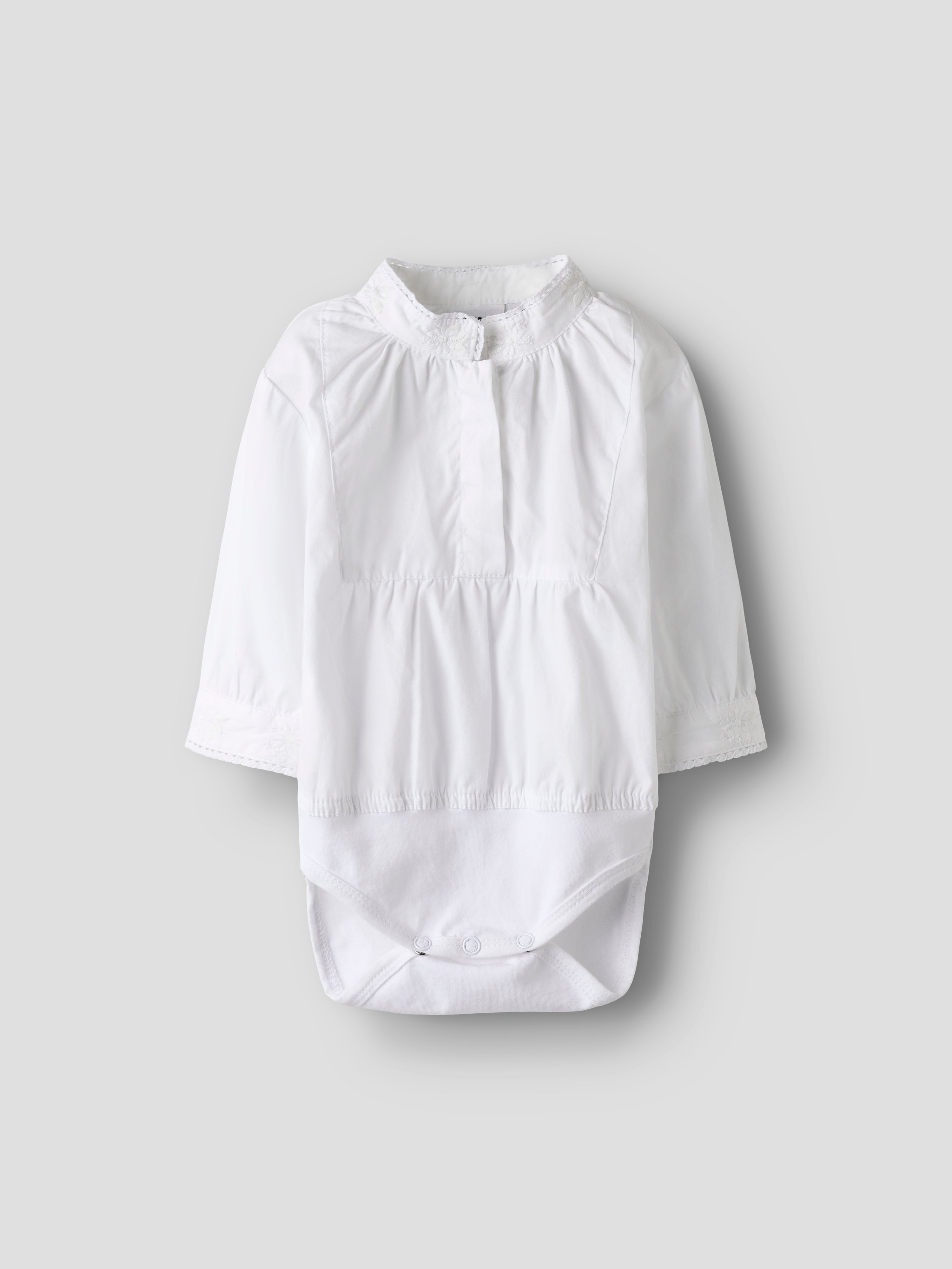 Name It Terina body til festdrakt Hvit - 11049253-BrightWhit-56 cm - 1