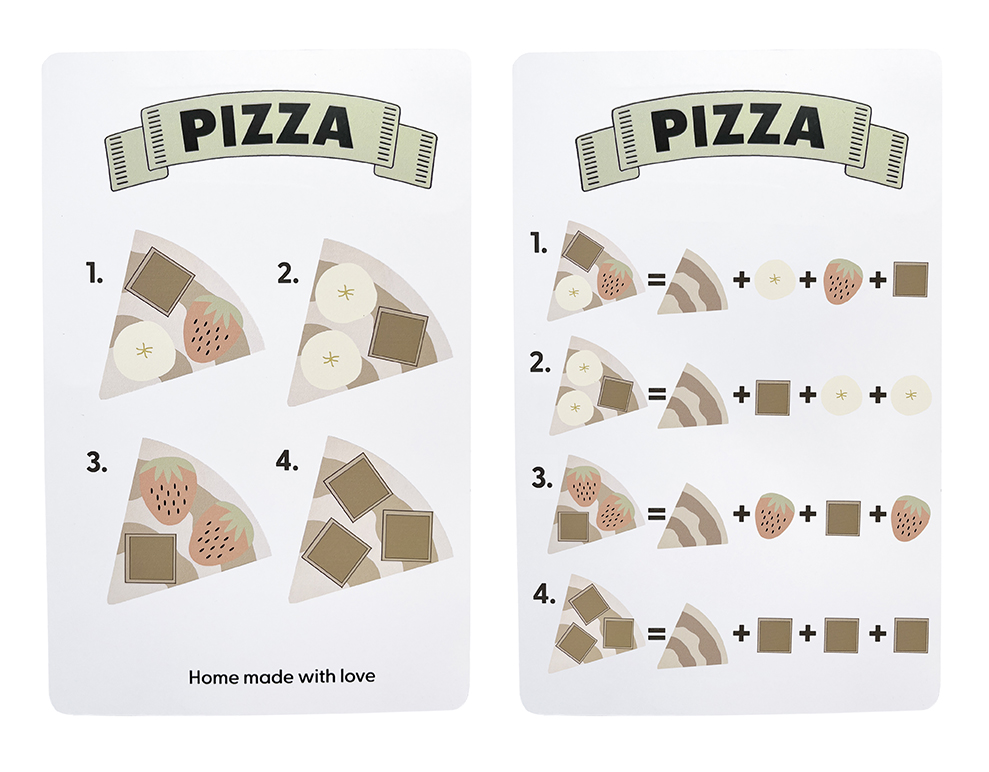 Dessertpizza, multicolor