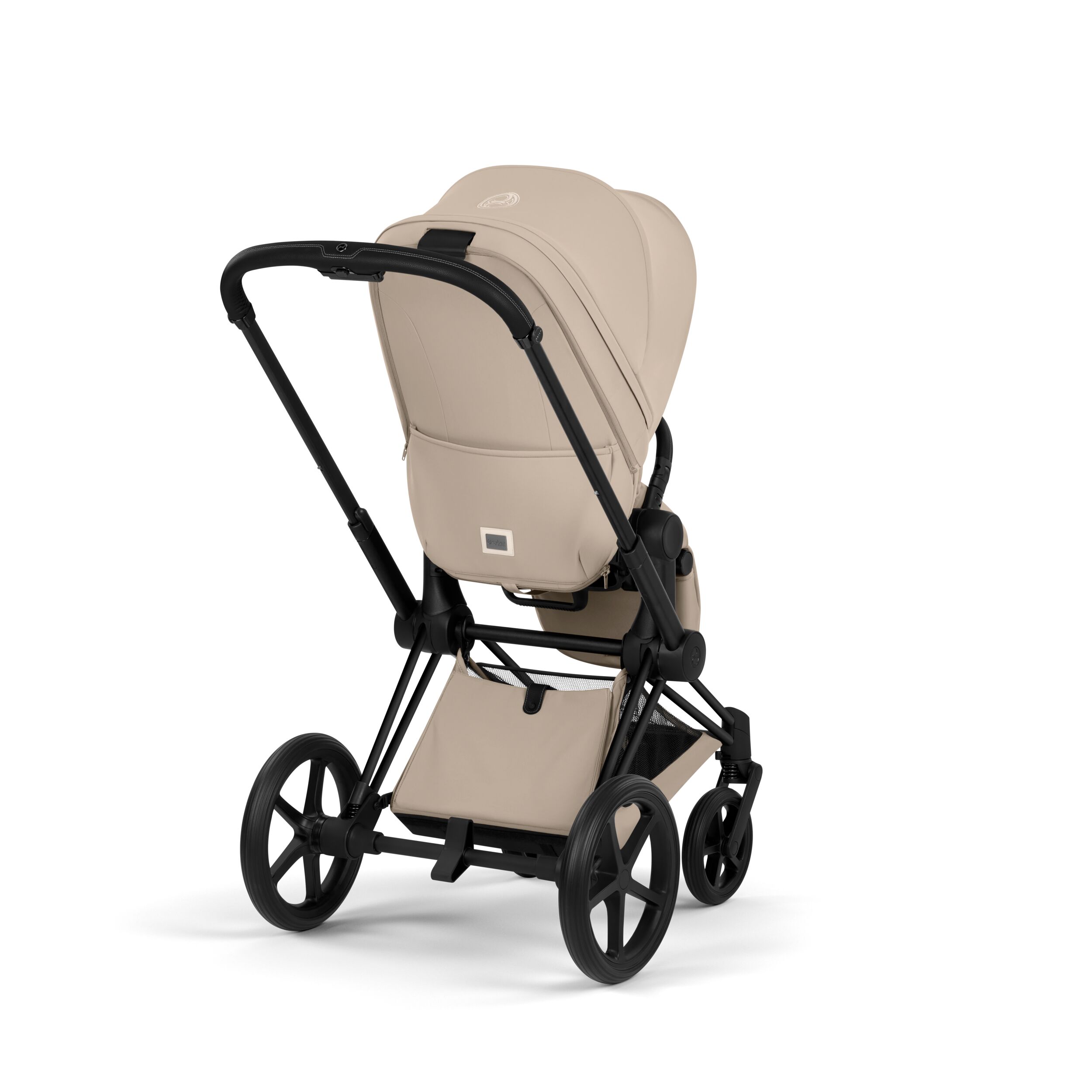 Priam Matt Black med brettbar liggedel (2026), cozybeige