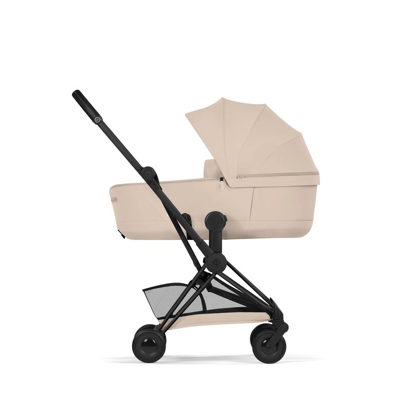 Coya Matt Black med brettbar liggedel (2026), cozybeige