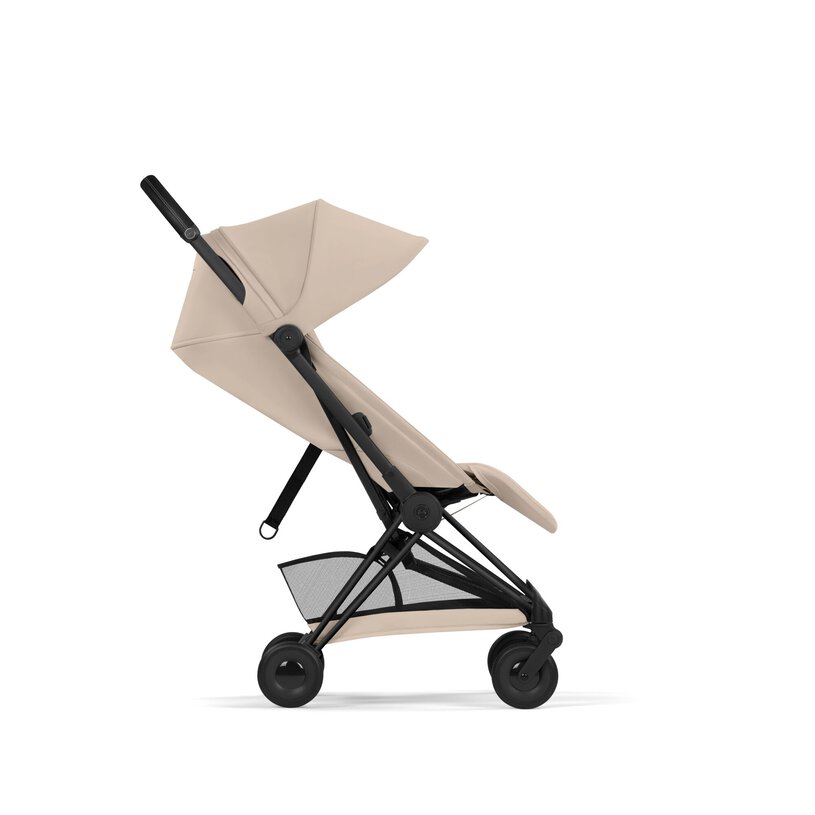 Coya Matt Black med brettbar liggedel (2026), cozybeige