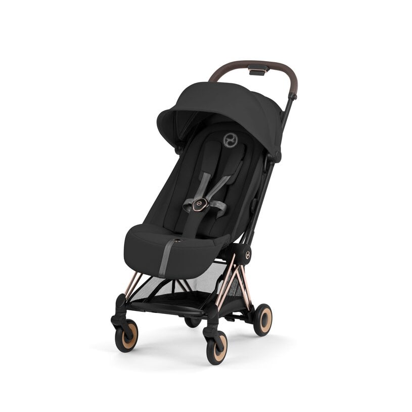 Coya Rosegold med brettbar liggedel (2026), sepiablack