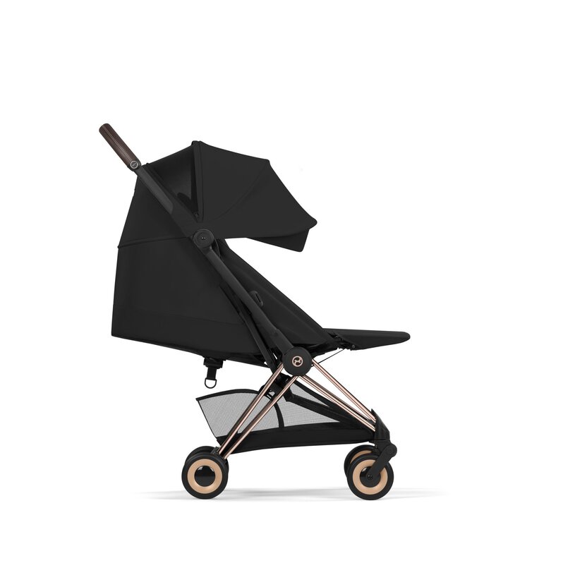 Coya Rosegold med brettbar liggedel (2026), sepiablack