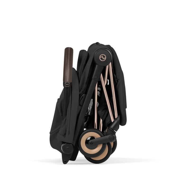 Coya Rosegold med brettbar liggedel (2026), sepiablack