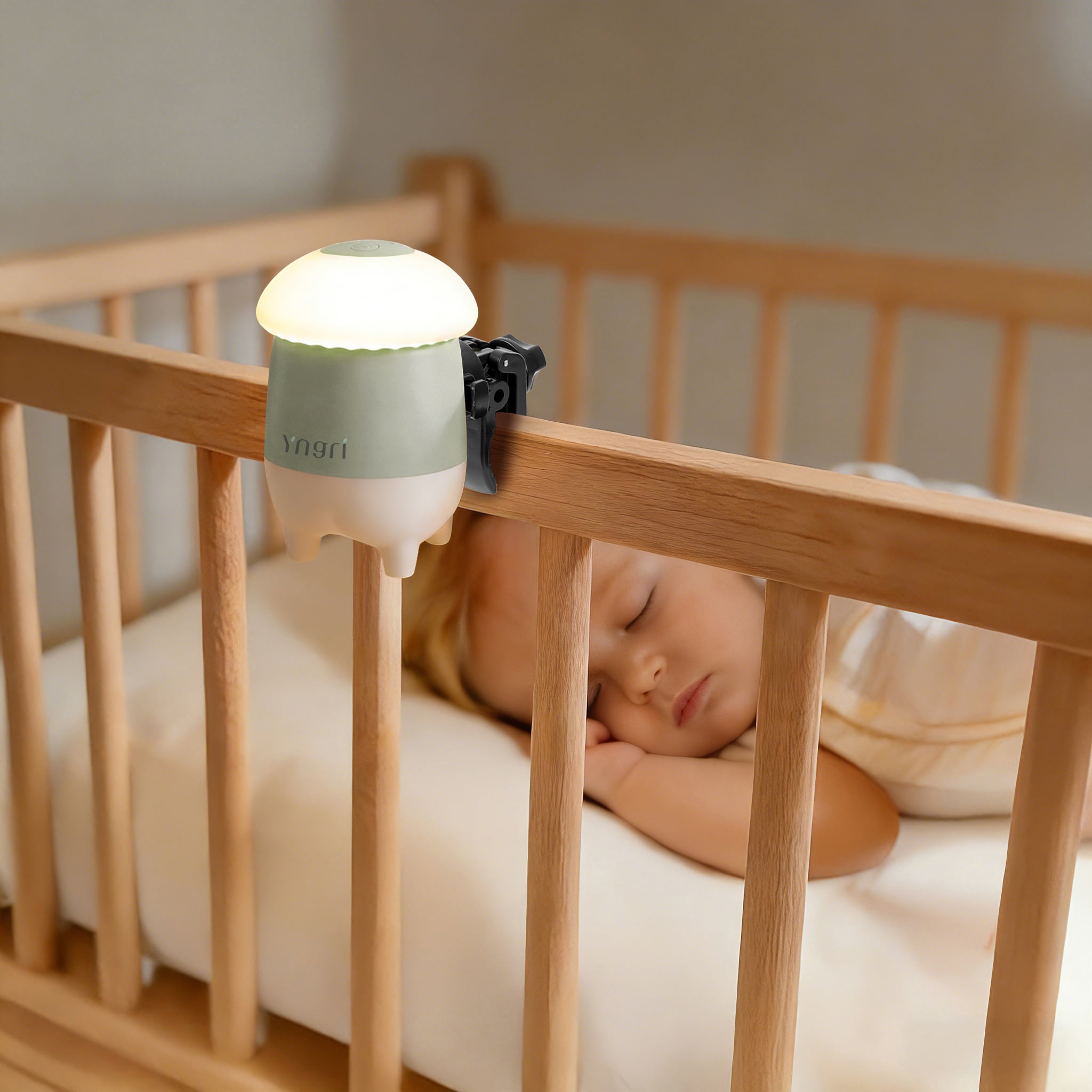 Vognvugge med nattlampe, white