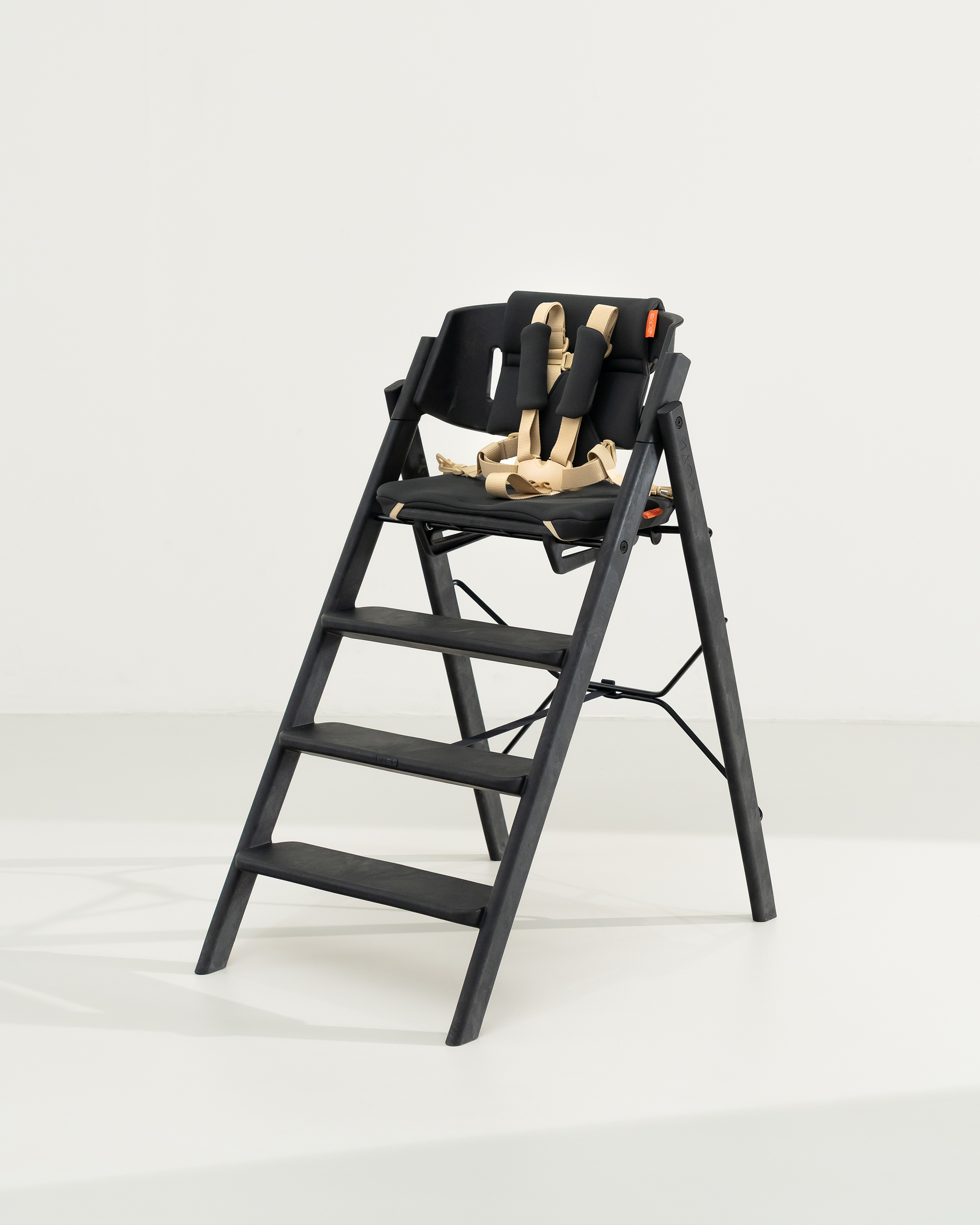 KAOS Klapp Jr. Sele & Putesett, Charcoal Black