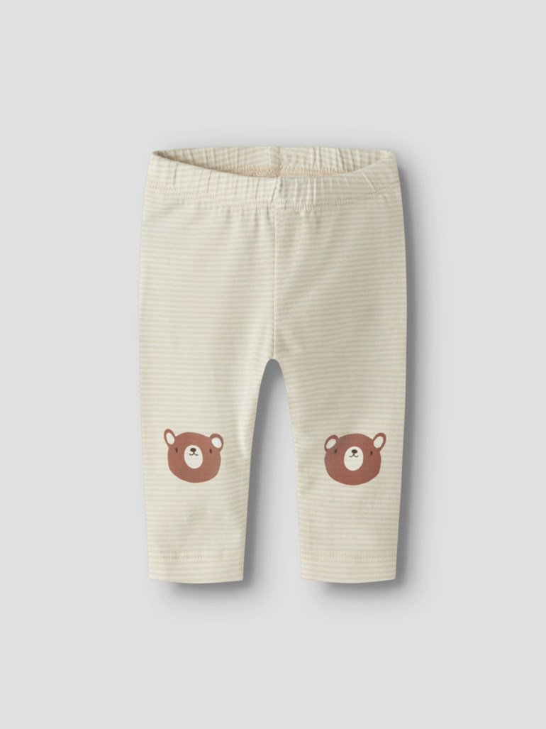 Name It Jople leggings Hvit - 11049622-AlmondMilk-56 cm - 1