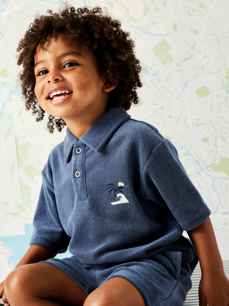 Name It Jared terry polo t-skjorte Blå - 11049623-vintagein-92 cm - 1