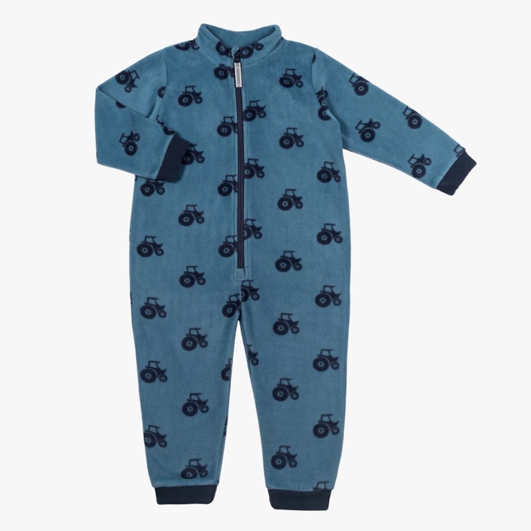 Skreia fleecedress Blå - 11049679-MidBlue-74-80 cm - 1