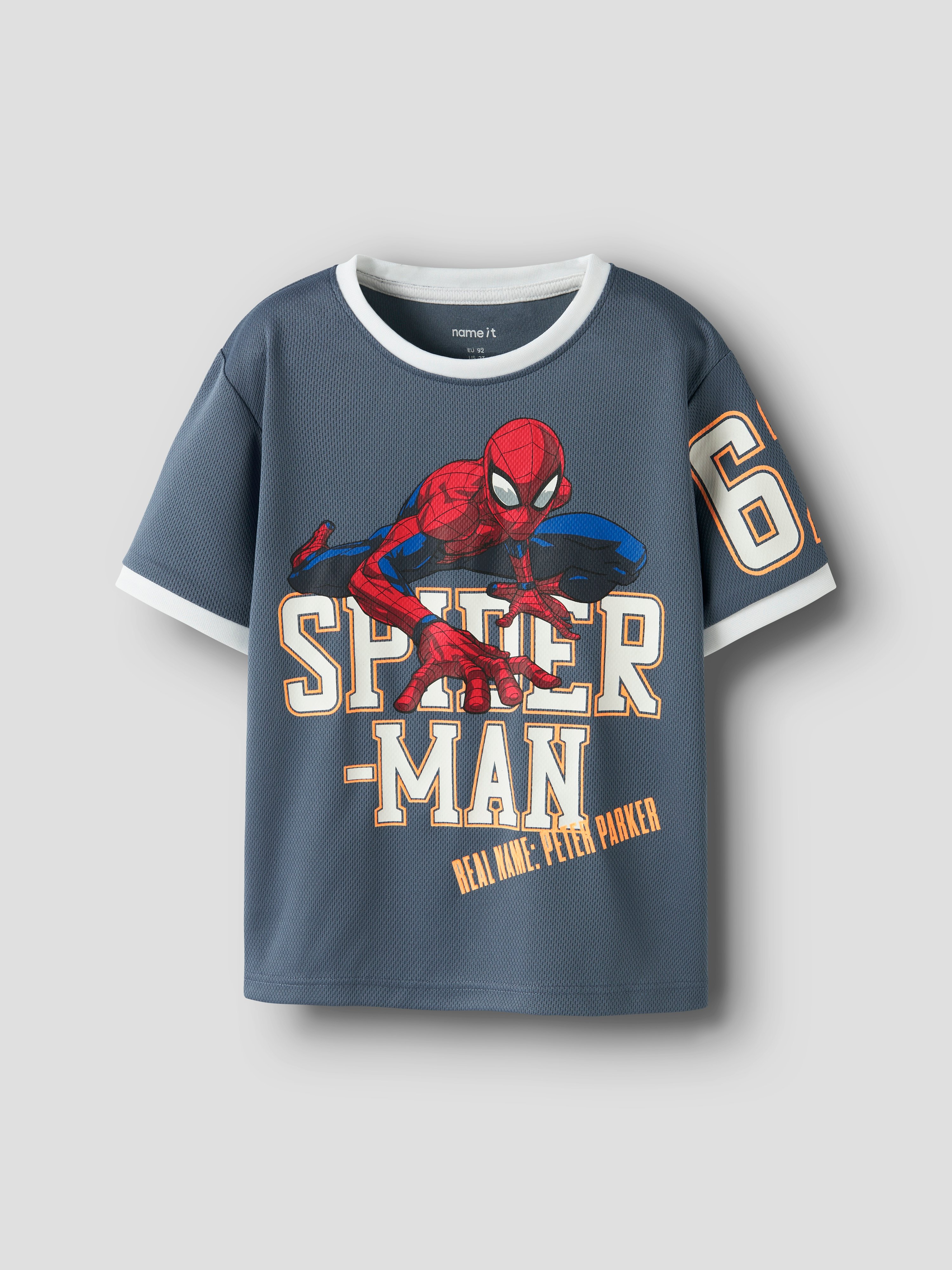 Name It Manri Spiderman t-skjorte Blå - 11049695-vintagein-110 cm - 1
