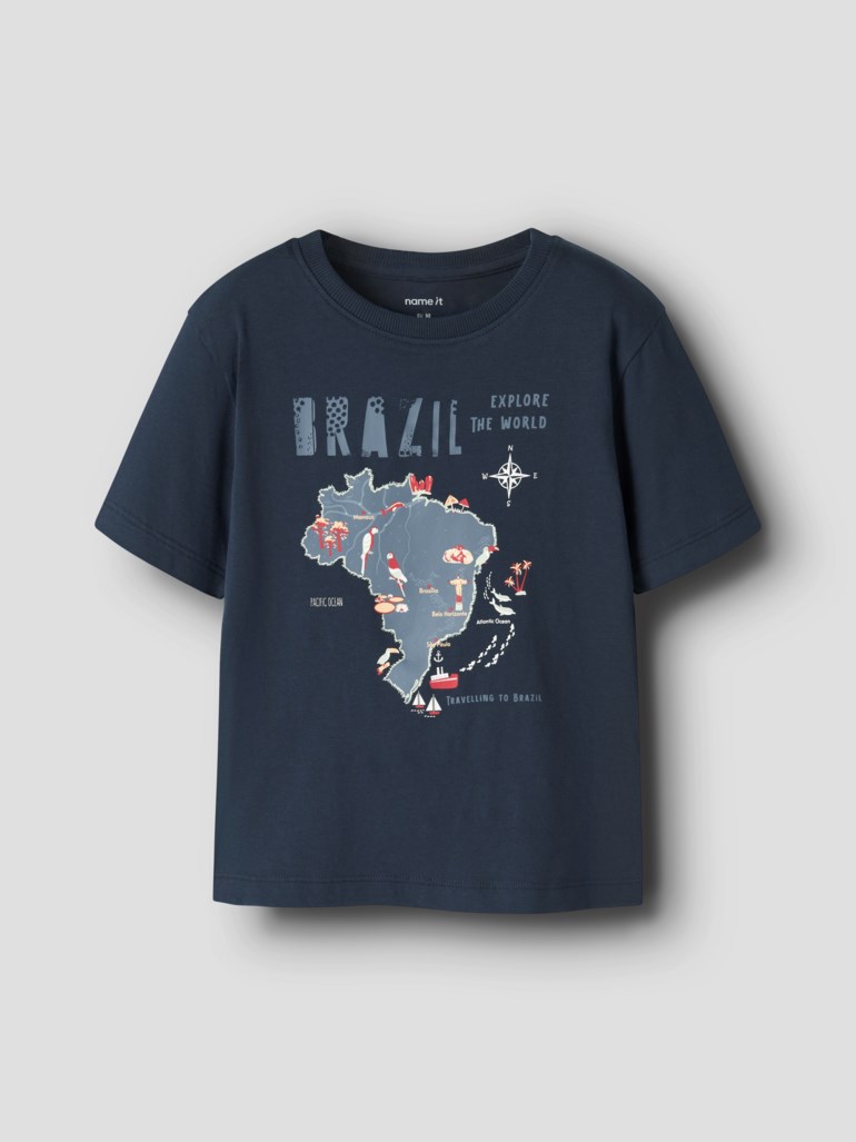Name It Hayde t-skjorte Blå - 11049703-NavyBlazer-92 cm - 1