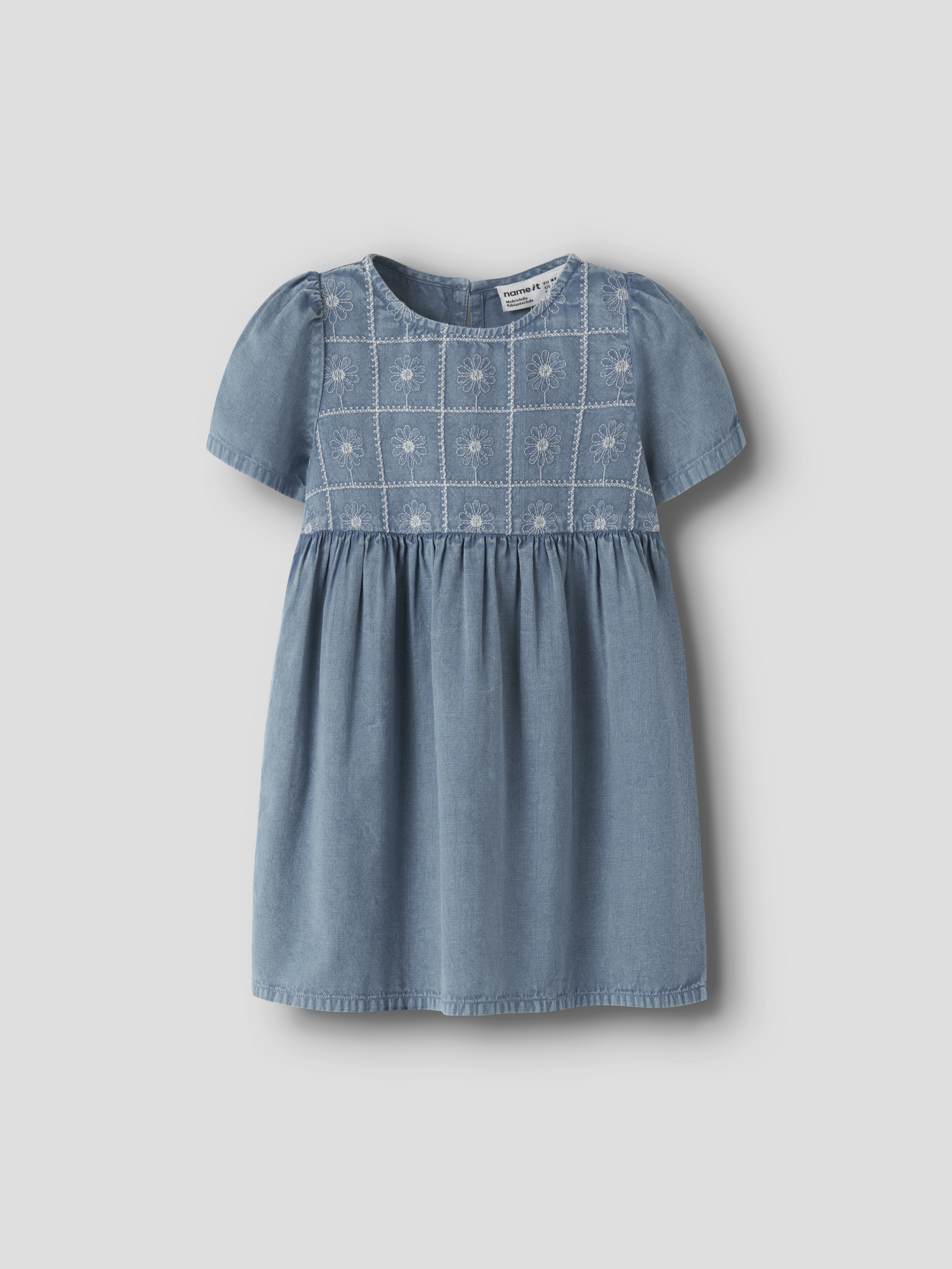 Name It Herta kjole Blå - 11049712-FadedDenim-92 cm - 1