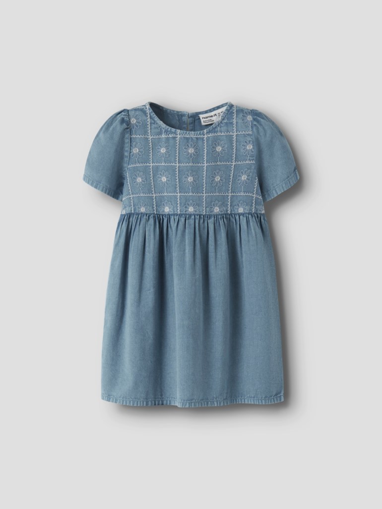Name It Herta kjole Blå - 11049712-FadedDenim-92 cm - 1