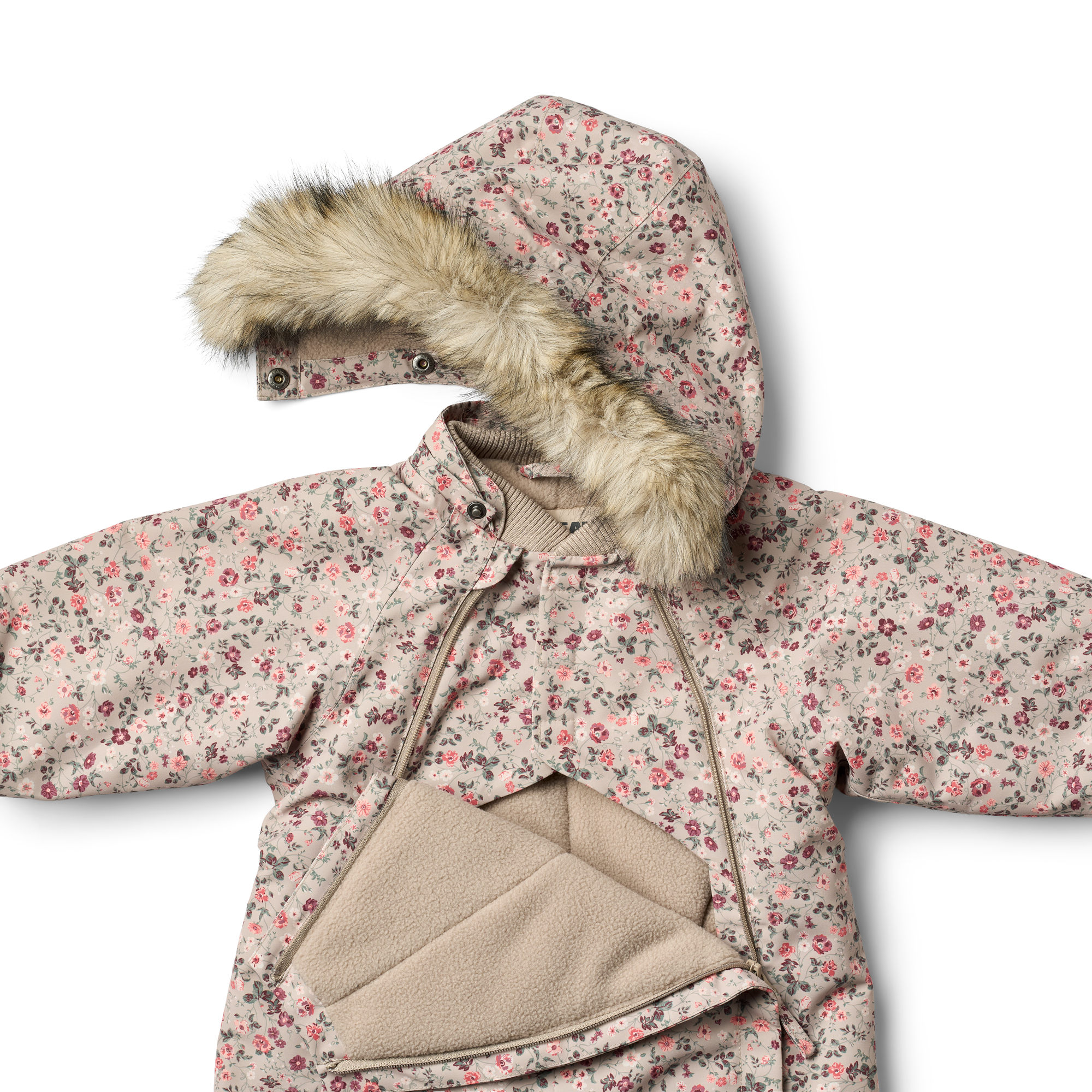 Wheat Grey Moon Flowers Flydress Nickie