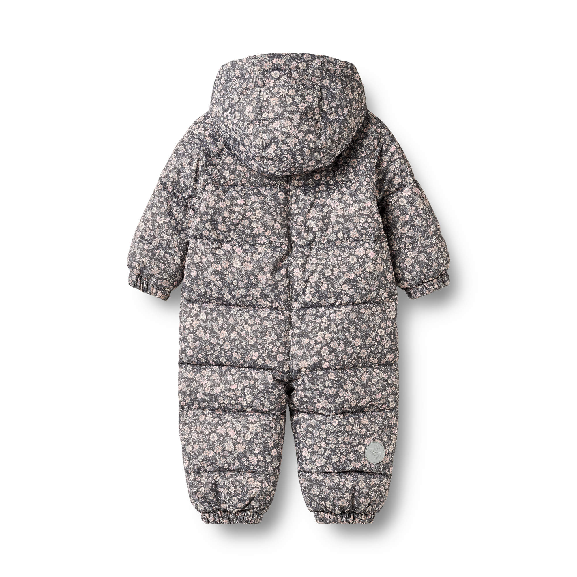 Wheat Edem Baby Vinterdress, Dark Charcoal Flowers