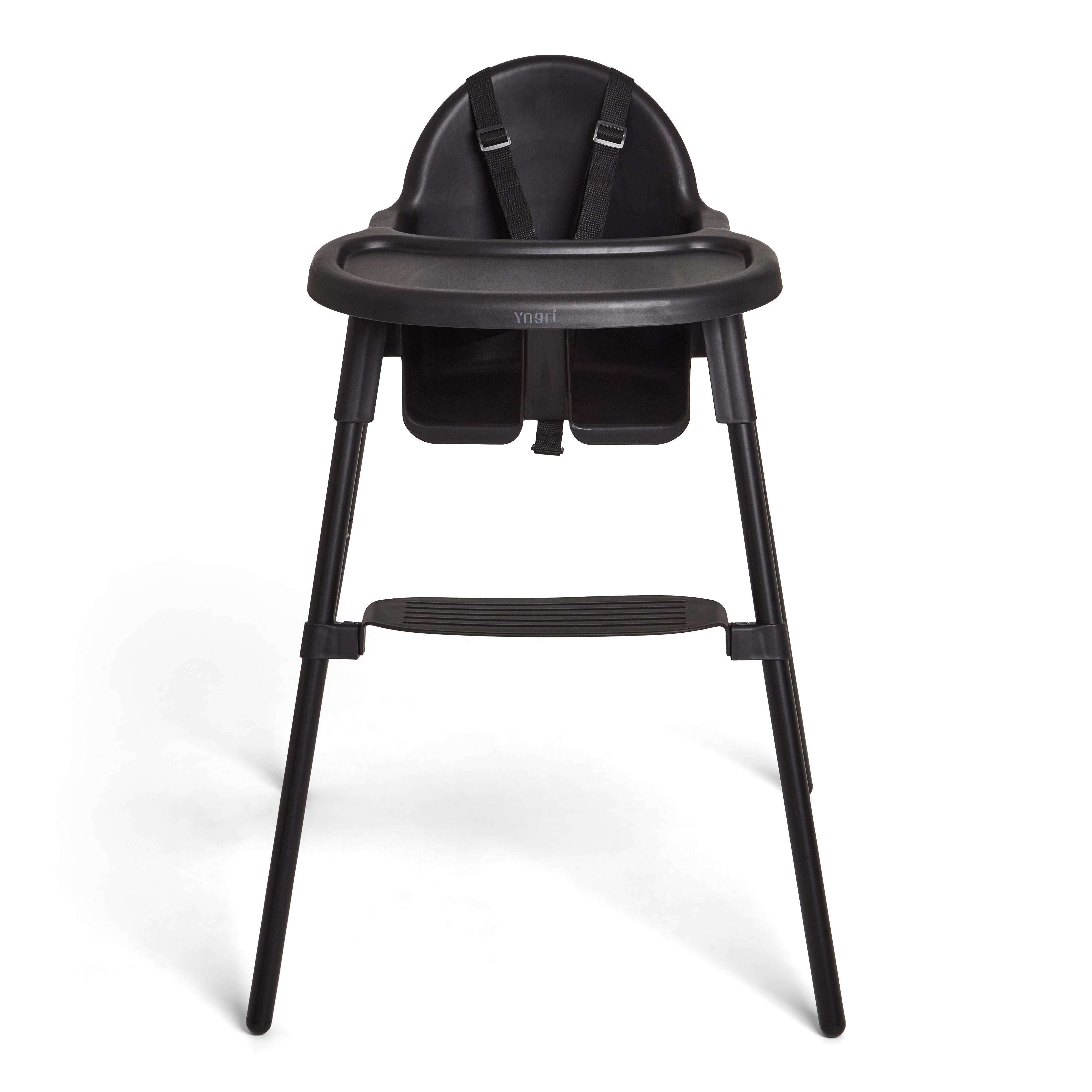 Rollo matstol inkl matbrett, black