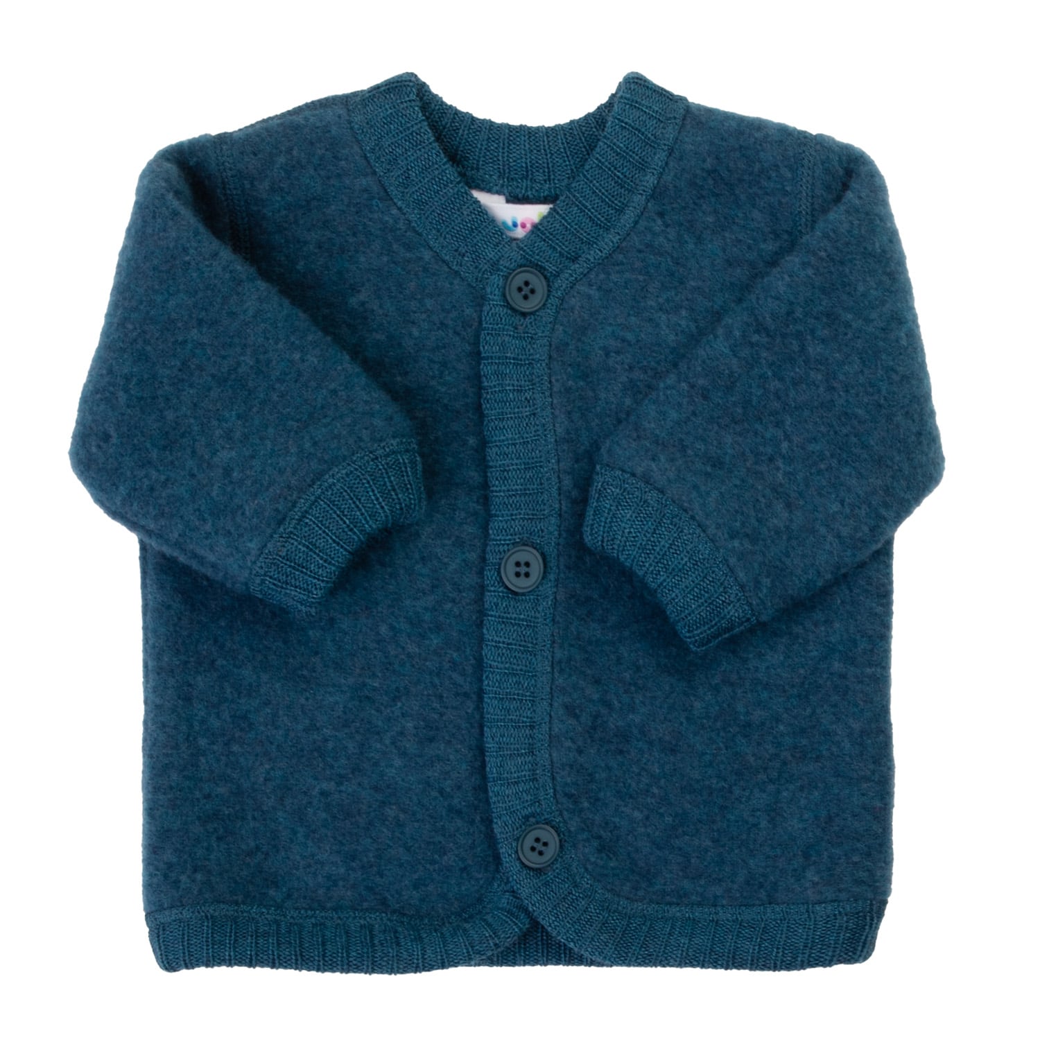 Joha cardigan i børstet merinoull, drkblue