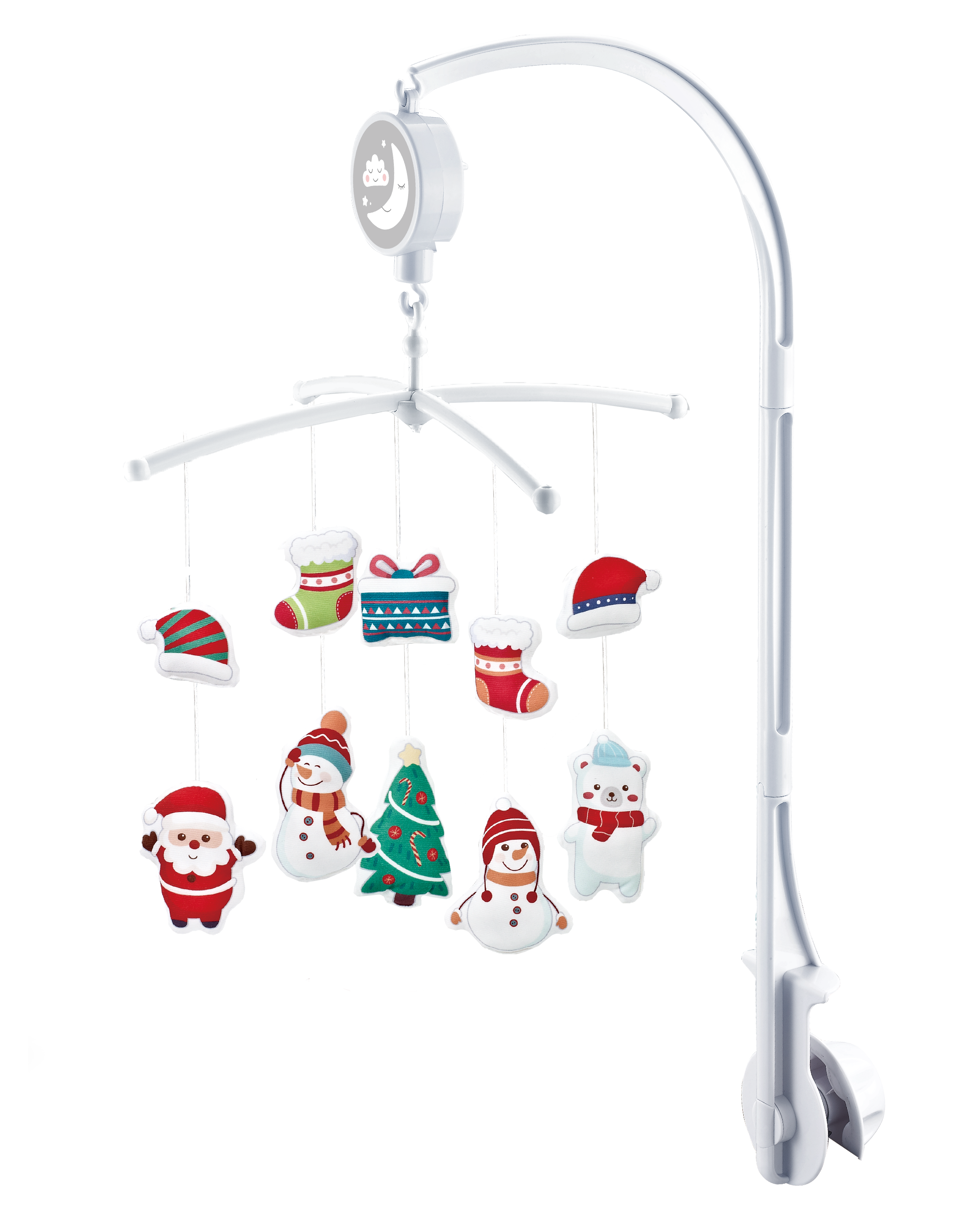 Musikkuro med julemotiv, red