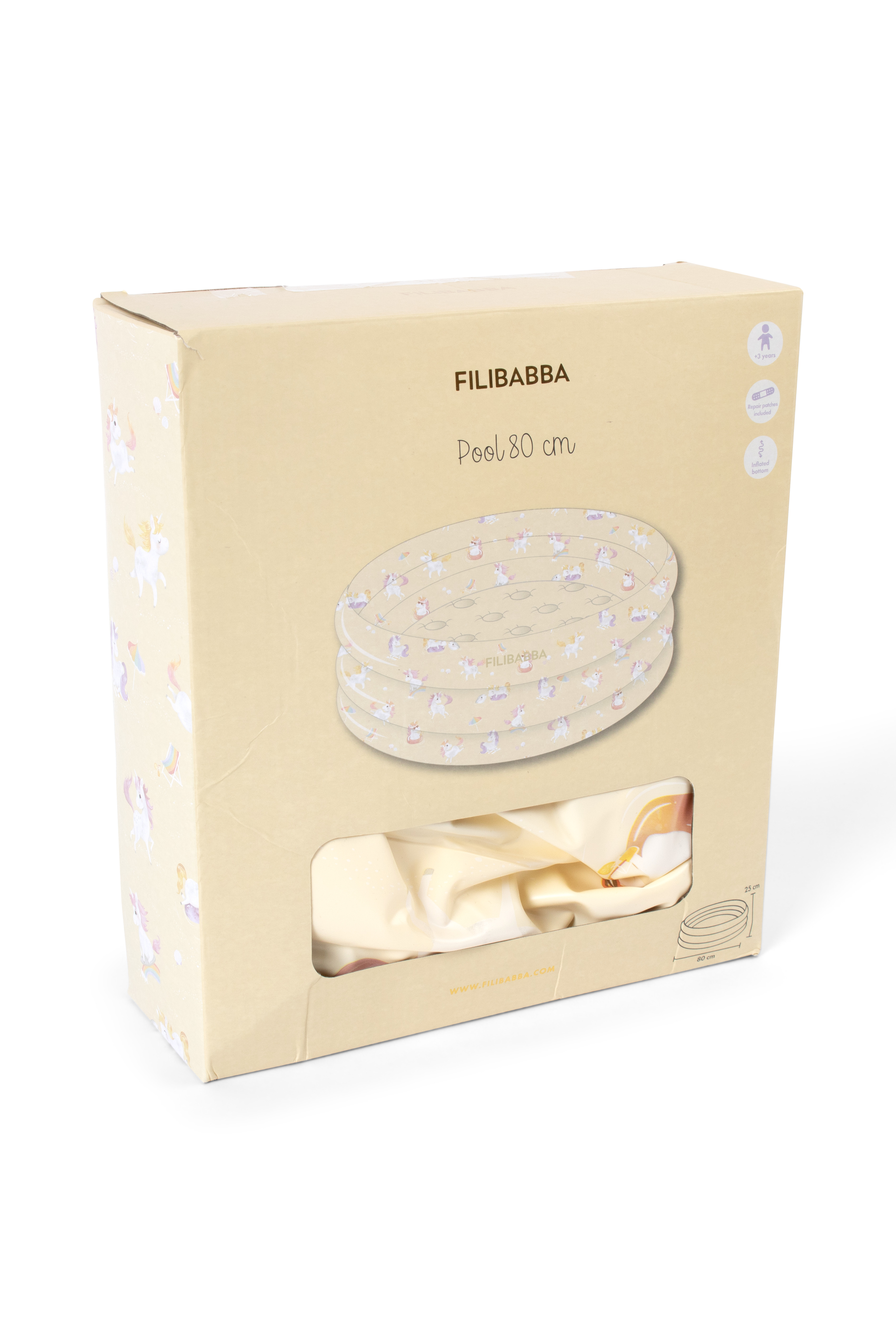 Badebasseng Alfie 80cm, yellow