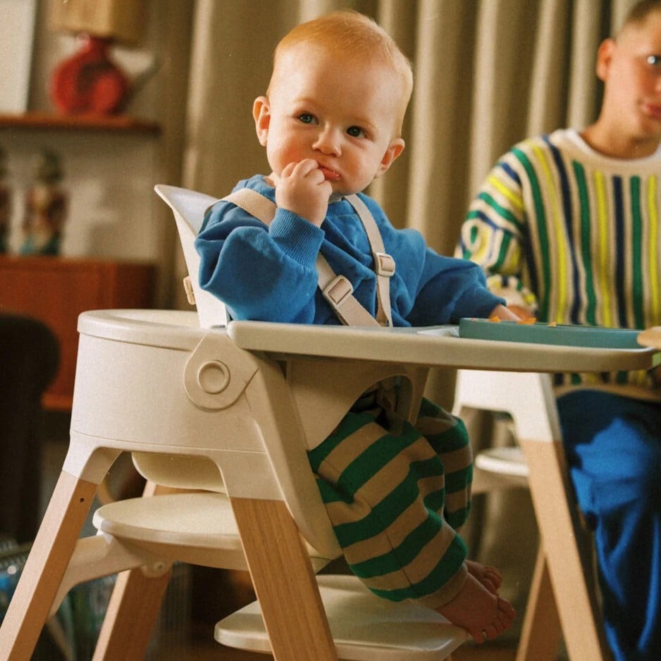 Stokke Steps Matstol, White Natural