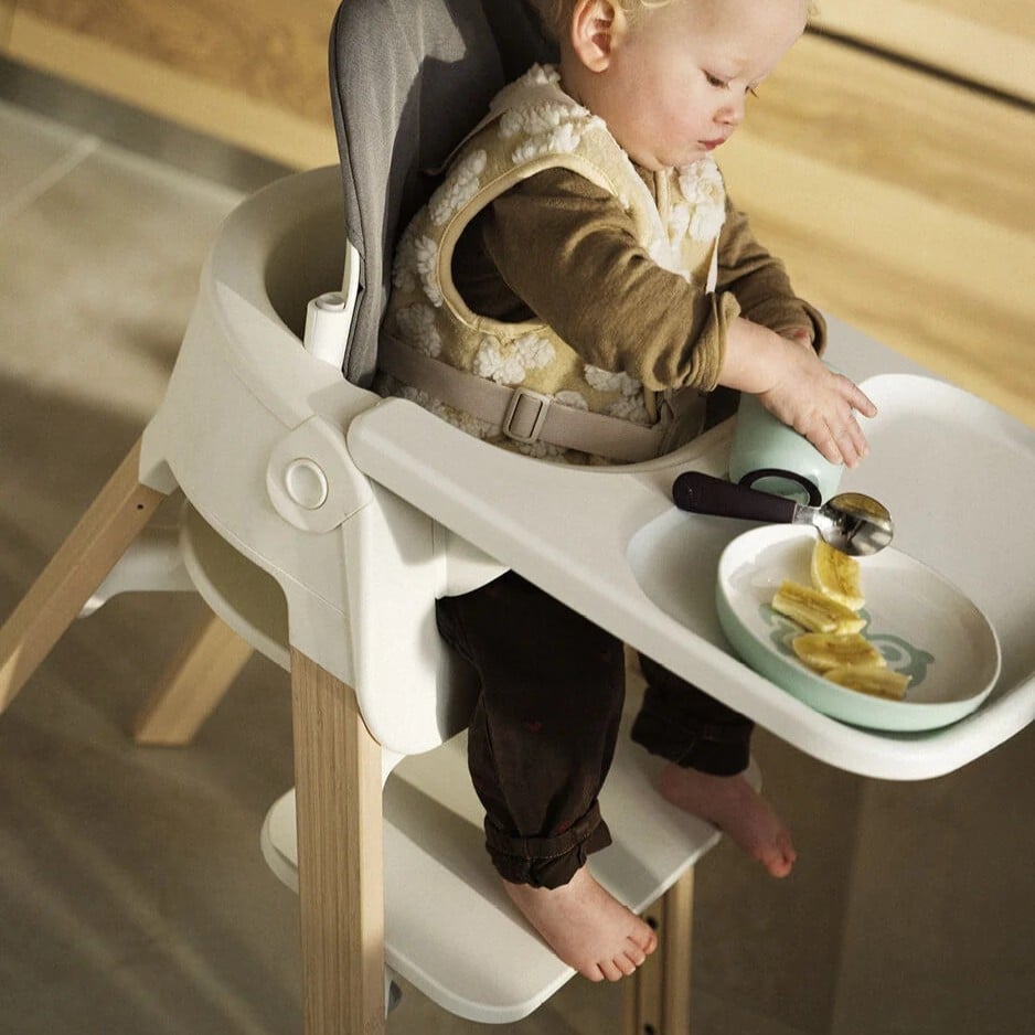 Stokke Steps Matstol, White Natural