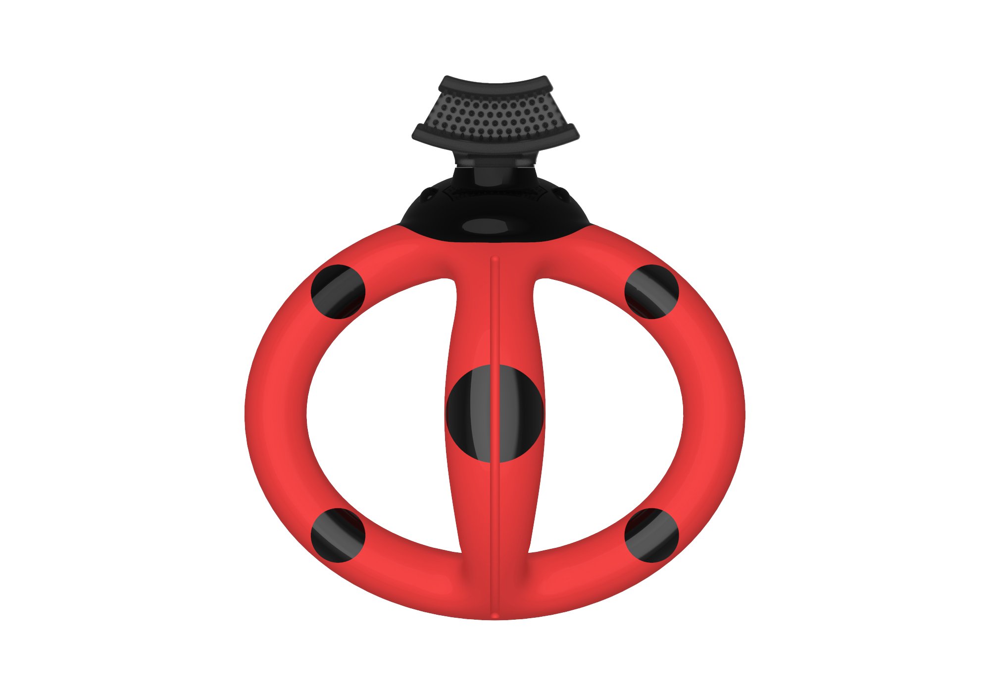 Ladybug U-formet tannbørste Rød - 11049880-Red-4+ Mth-ladybug - 1