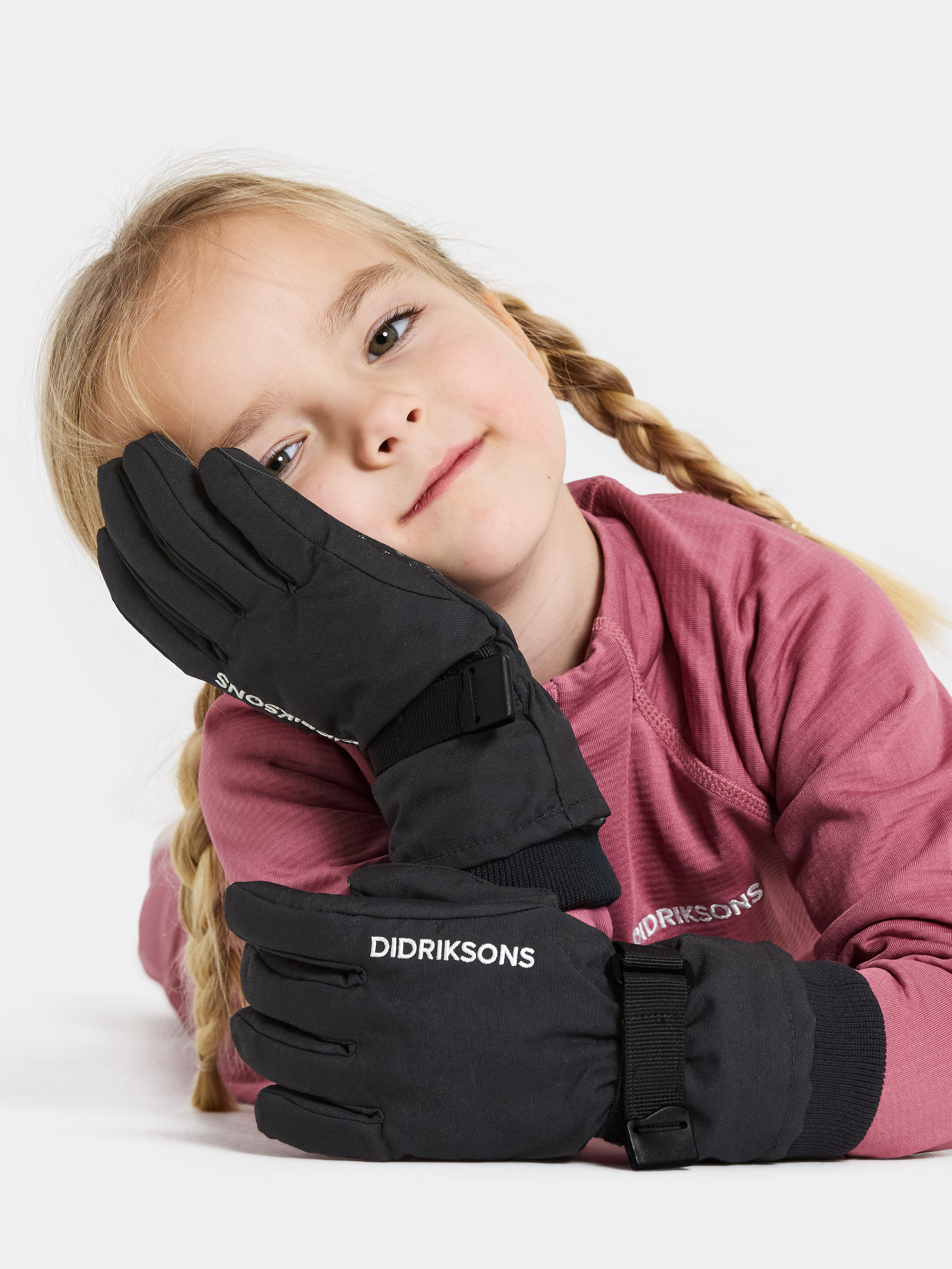 Didriksons Biggles 4 hansker Sort - 11049920-Black-4-6 år - 1