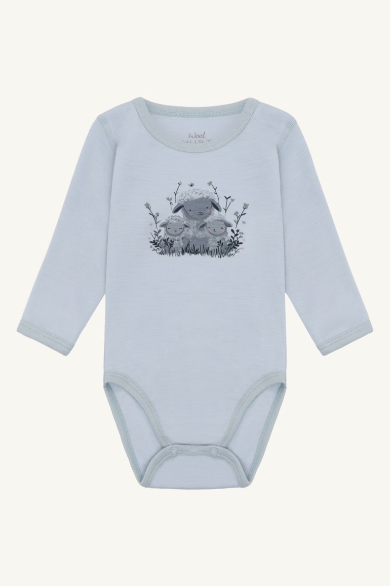 Hust & Claire Bo ullbody - Shep Blå - 11049944-Baby Blue-56 cm - 1