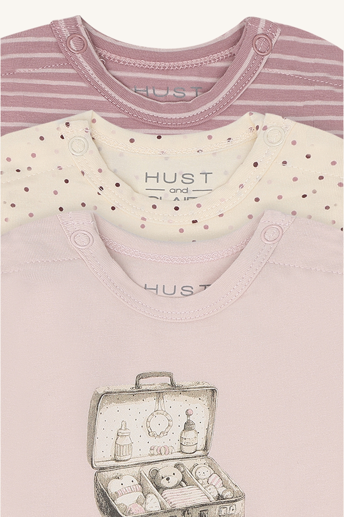 Hust & Claire Base 3pk body, hushedpink