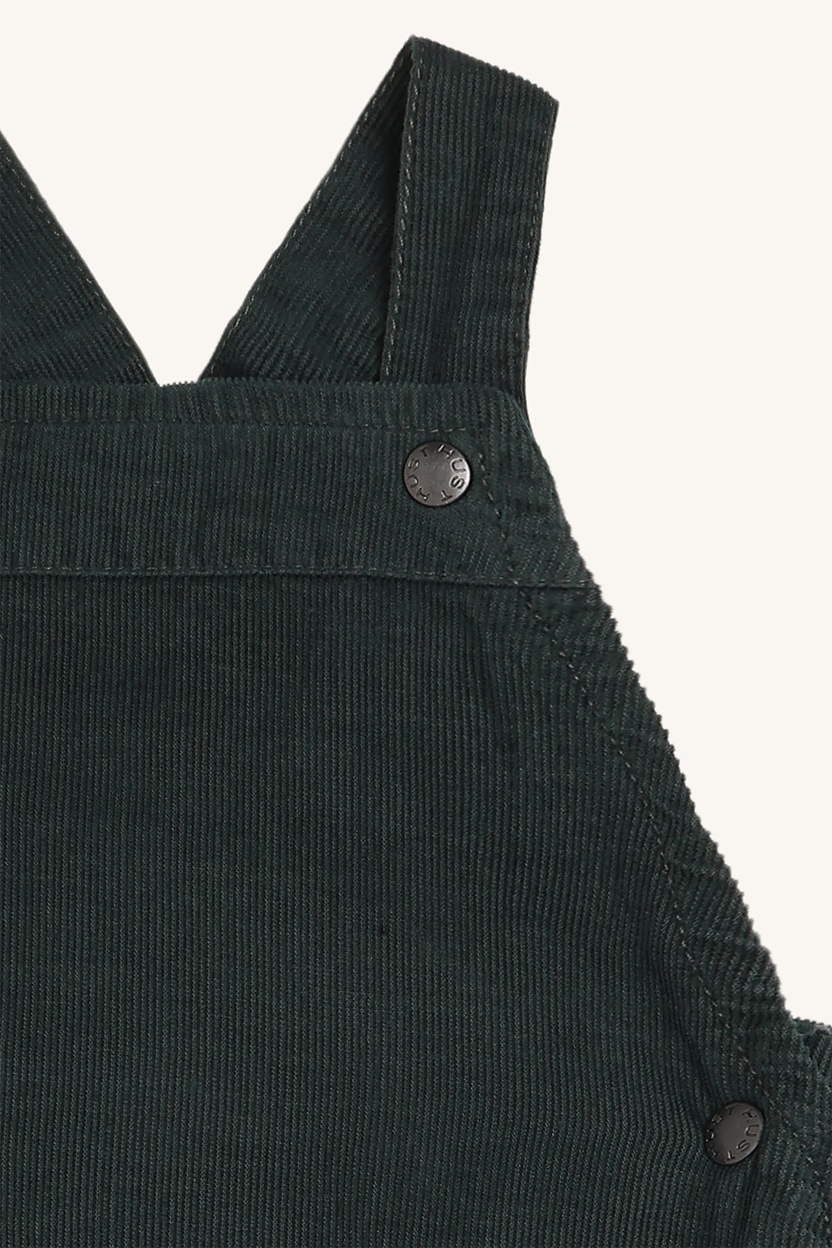 Hust & Claire Maks cordfløyel selebukse, balsamgreen