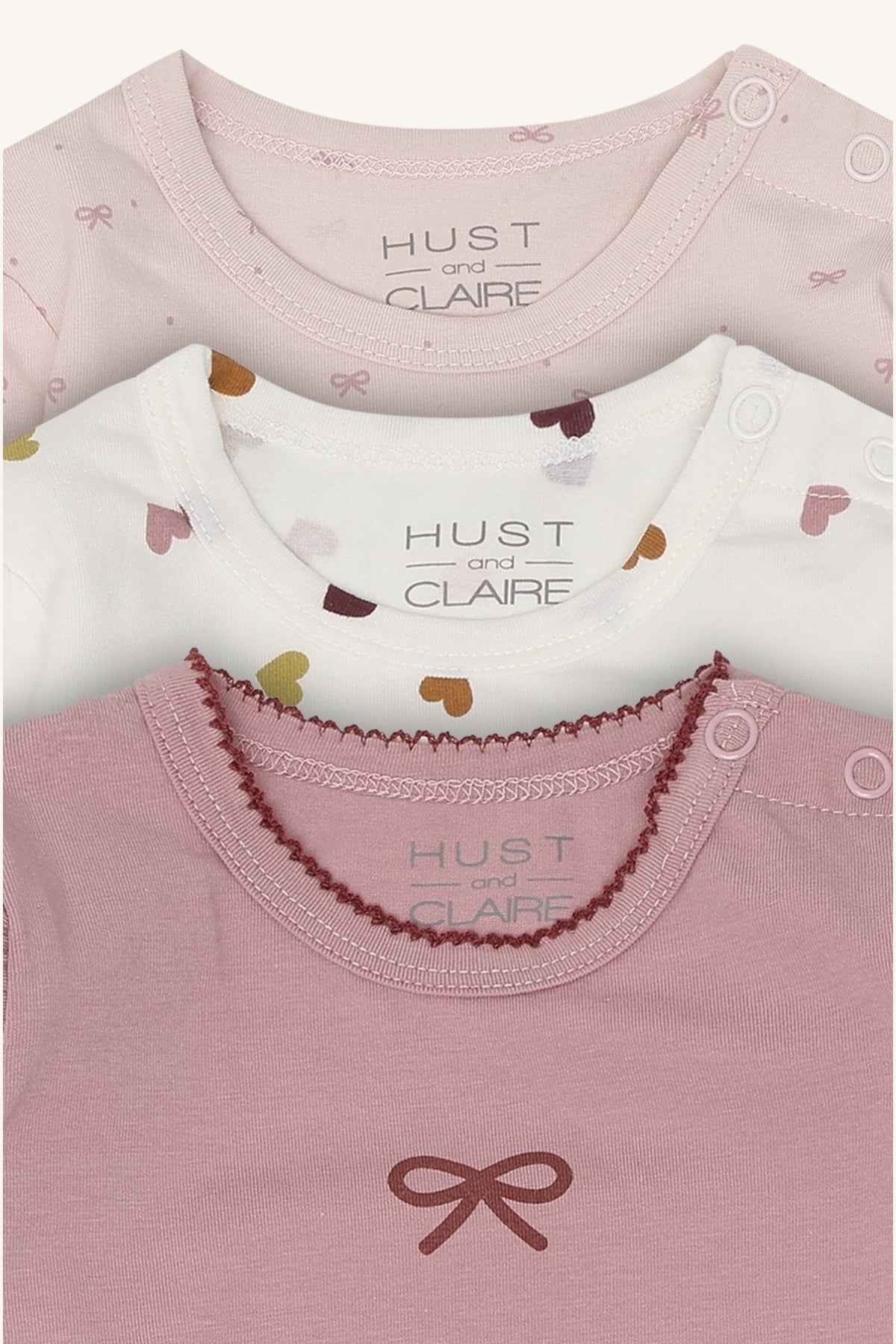 Hust & Claire Bella 3pk body, hushedpink