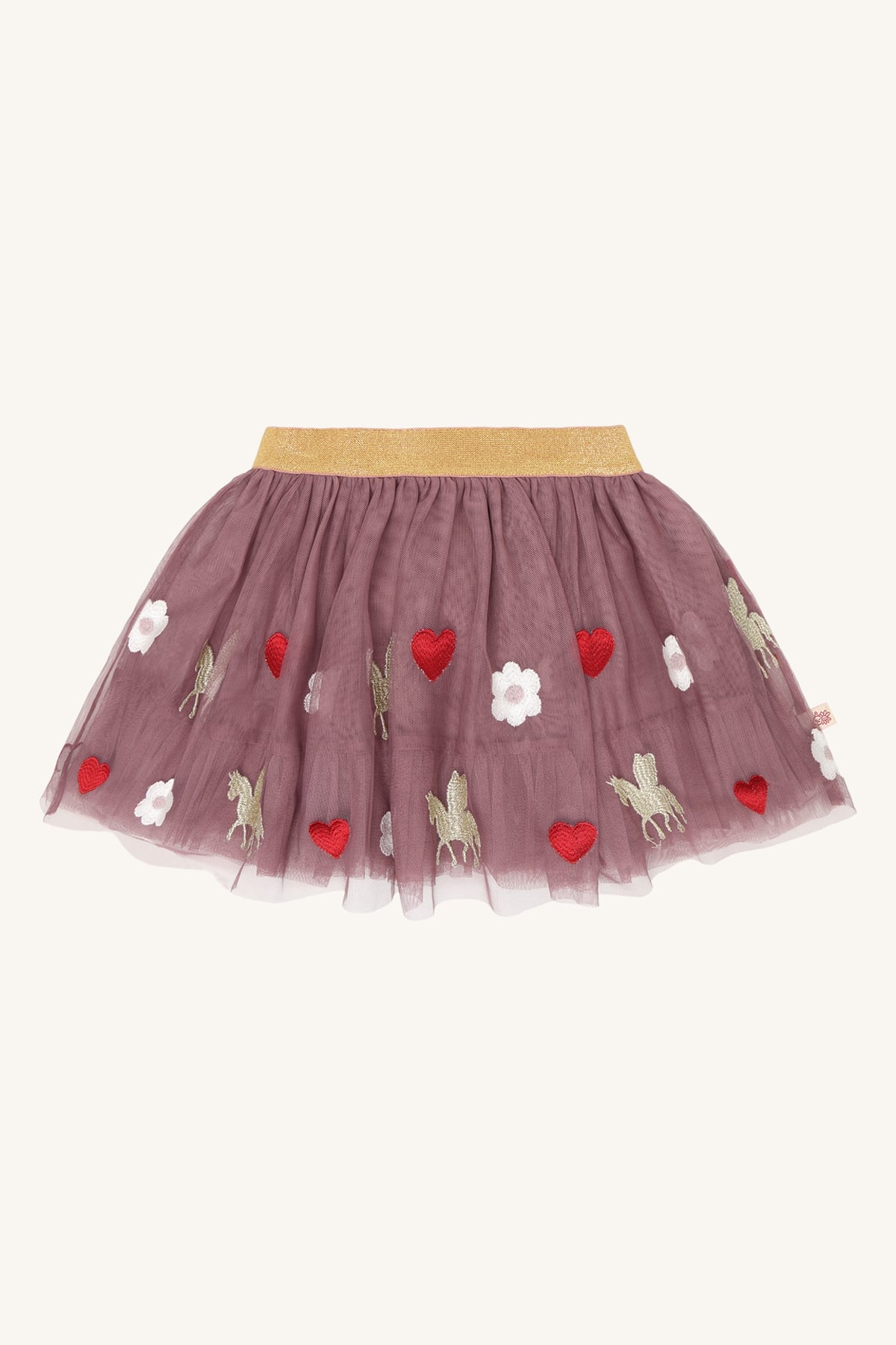 Hust & Claire Ninna tyllskjørt, plum