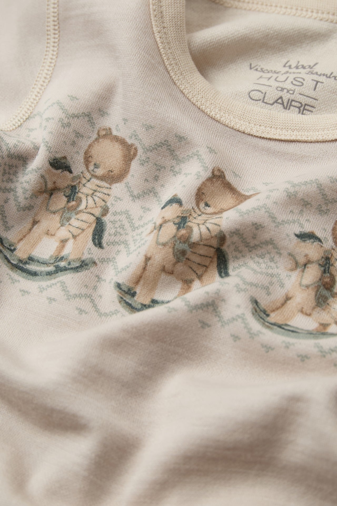 Hust & Claire Baloo ull/bambus body - Teddy, frenchoak