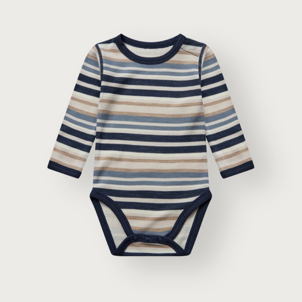 Hust & Claire Baloo ull/bambus body - Multi Blå - 11050003-Blues-56 cm - 1