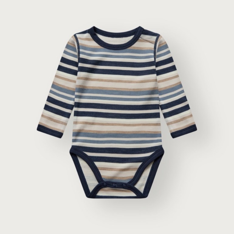 Hust & Claire Baloo ull/bambus body - Multi Blå - 11050003-Blues-56 cm - 1