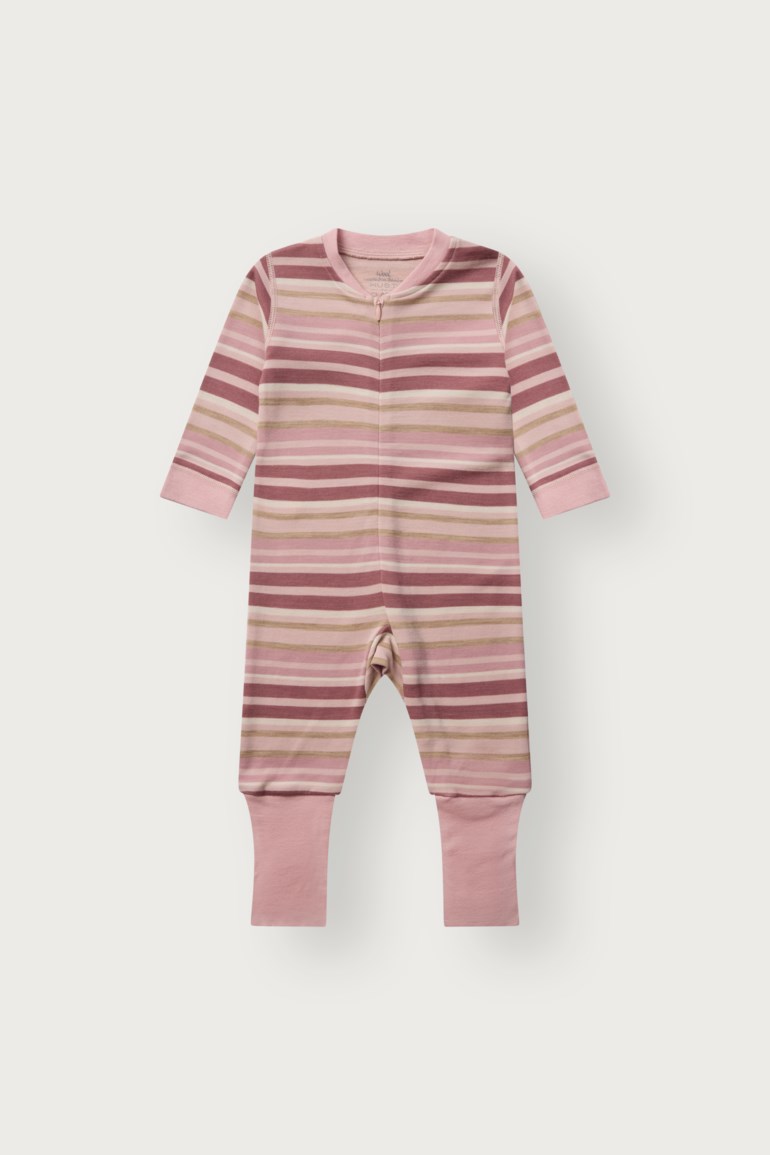 Hust & Claire Manu ull/bambus heldress - Multi Rosa - 11050004-DustyRose-56 cm - 1