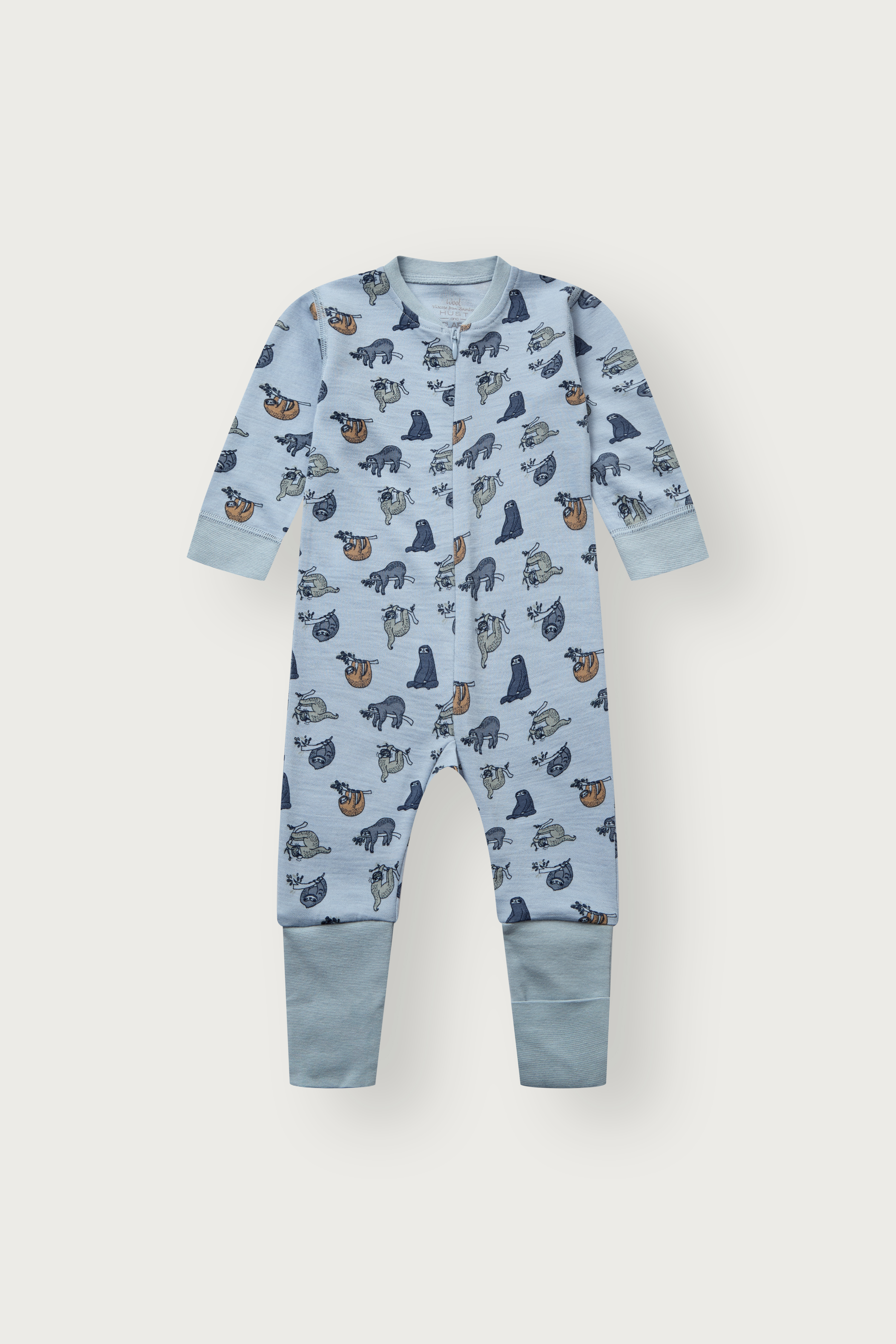 Hust & Claire Manu ull/bambus heldress - Lazy Blå - 11050007-Baby Blue-56 cm - 1