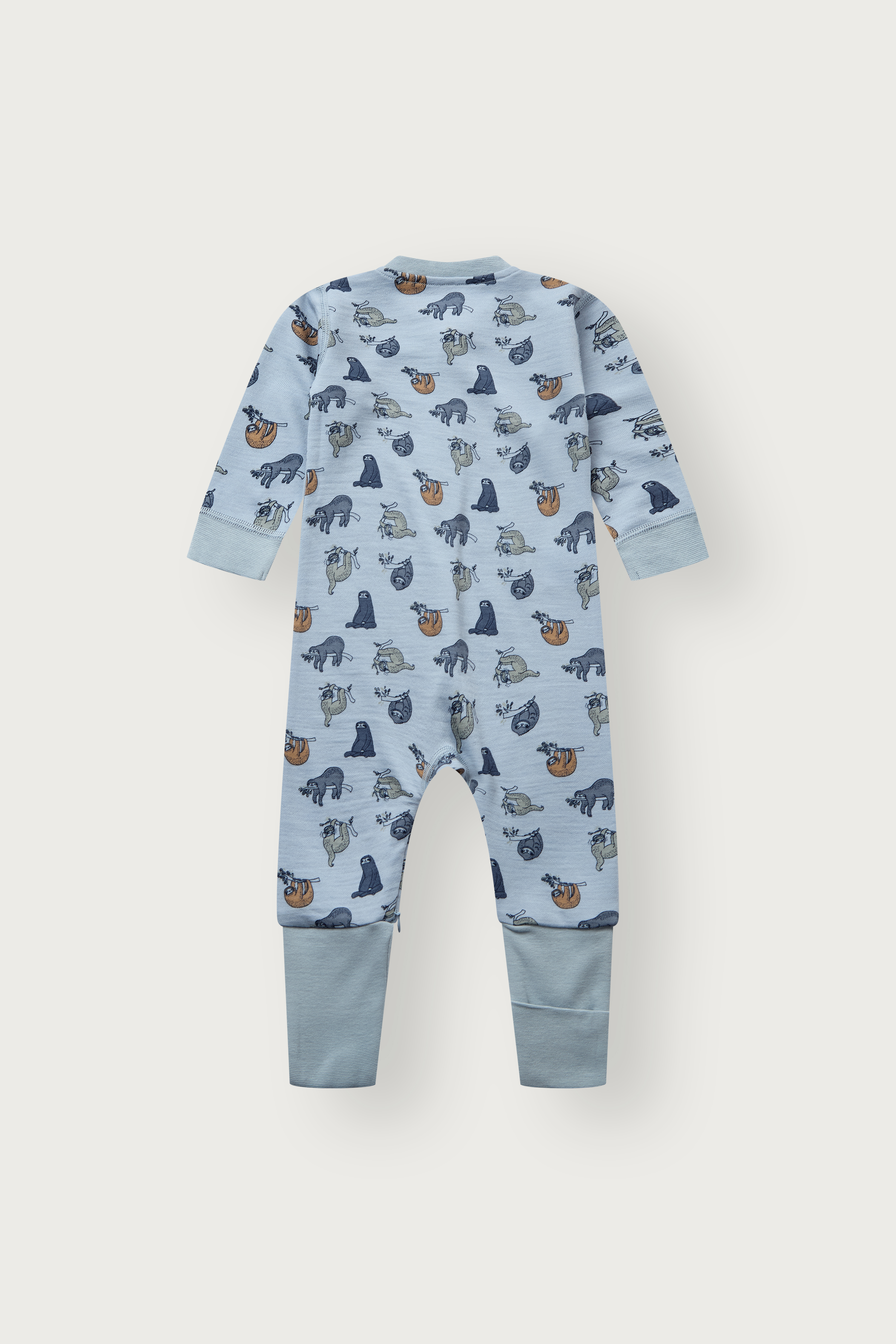 Hust & Claire Manu ull/bambus heldress - Lazy, babyblue